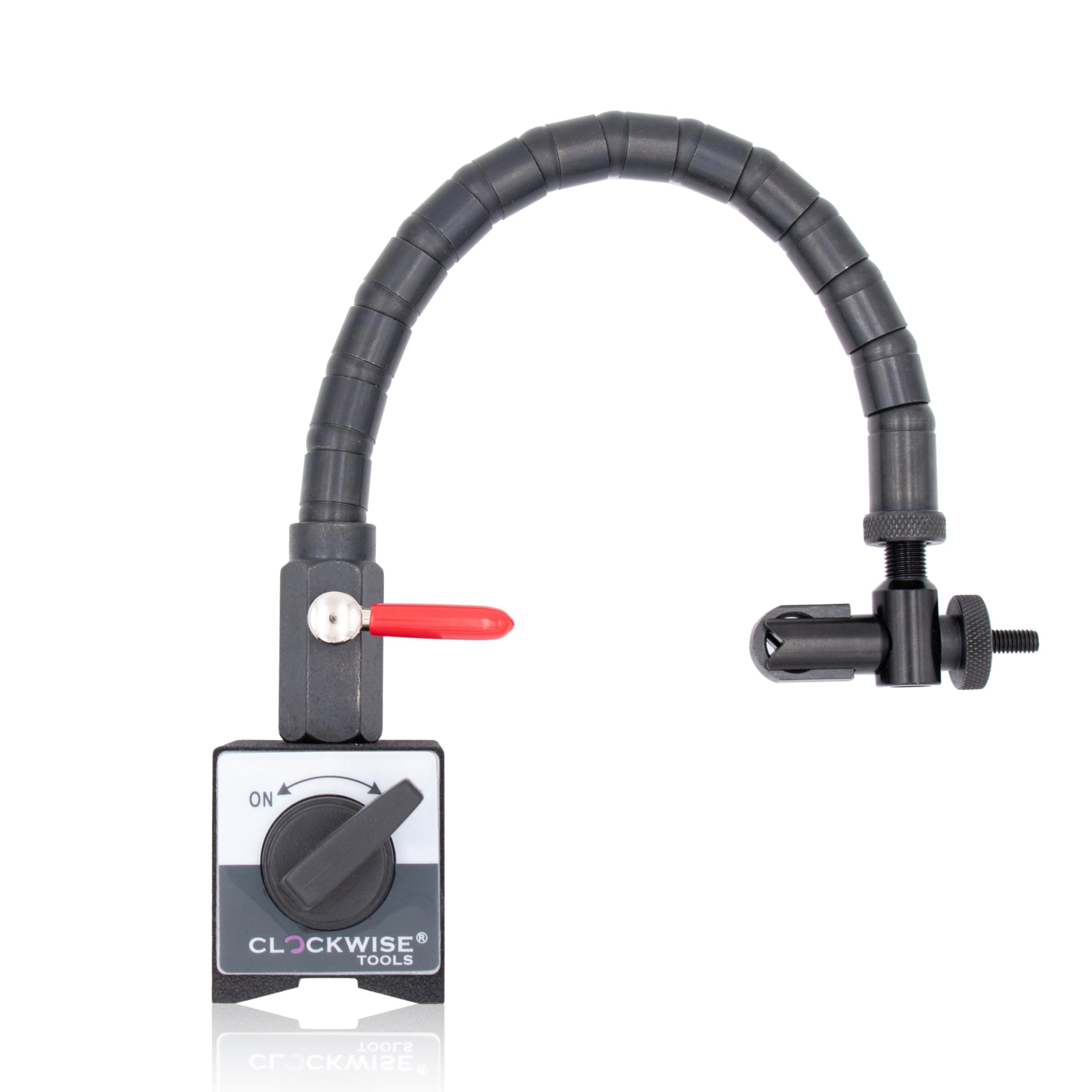 Clockwise Tools Magnetic Base, MGBR-04, Flexible Arm Magnetic Stand for Digital Dial Indicators, 176lbs Max Pull