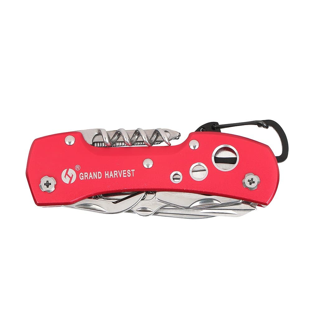 Multifunction Pocket Knife Mini - 12 in 1 MultiTools Stainless Steel Folding Knife with Scissors and Open the Wine &More for Camping,Outdoor on Foot(Knife Set Included)