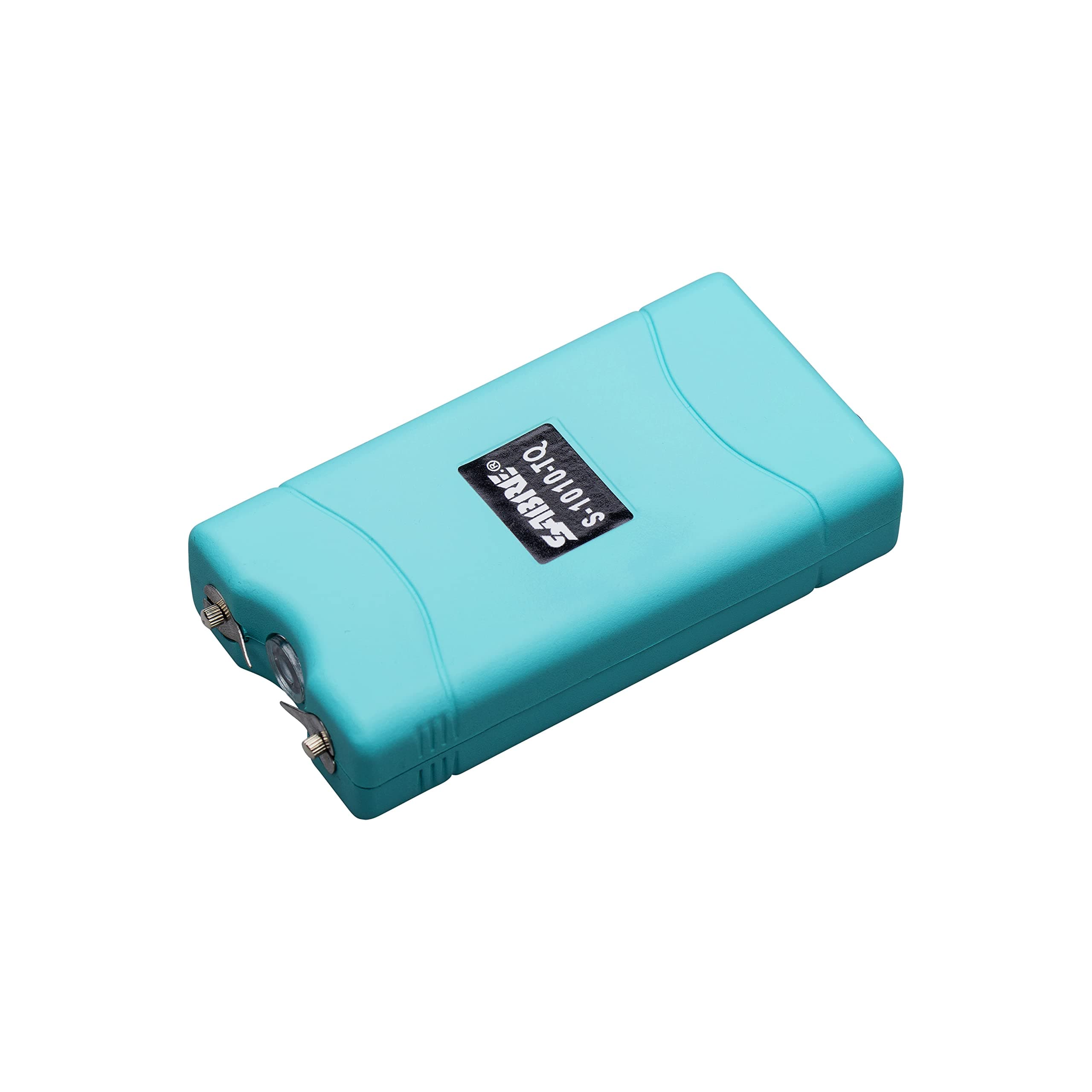 2-in-1 Stun Gun with LED Flashlight, Self Defense Stun Gun with Painful 1.160 µC Charge, 120 Lumens, Rechargeable Battery, Easy to Use Safety Switch, Belt Holster for Quick Access