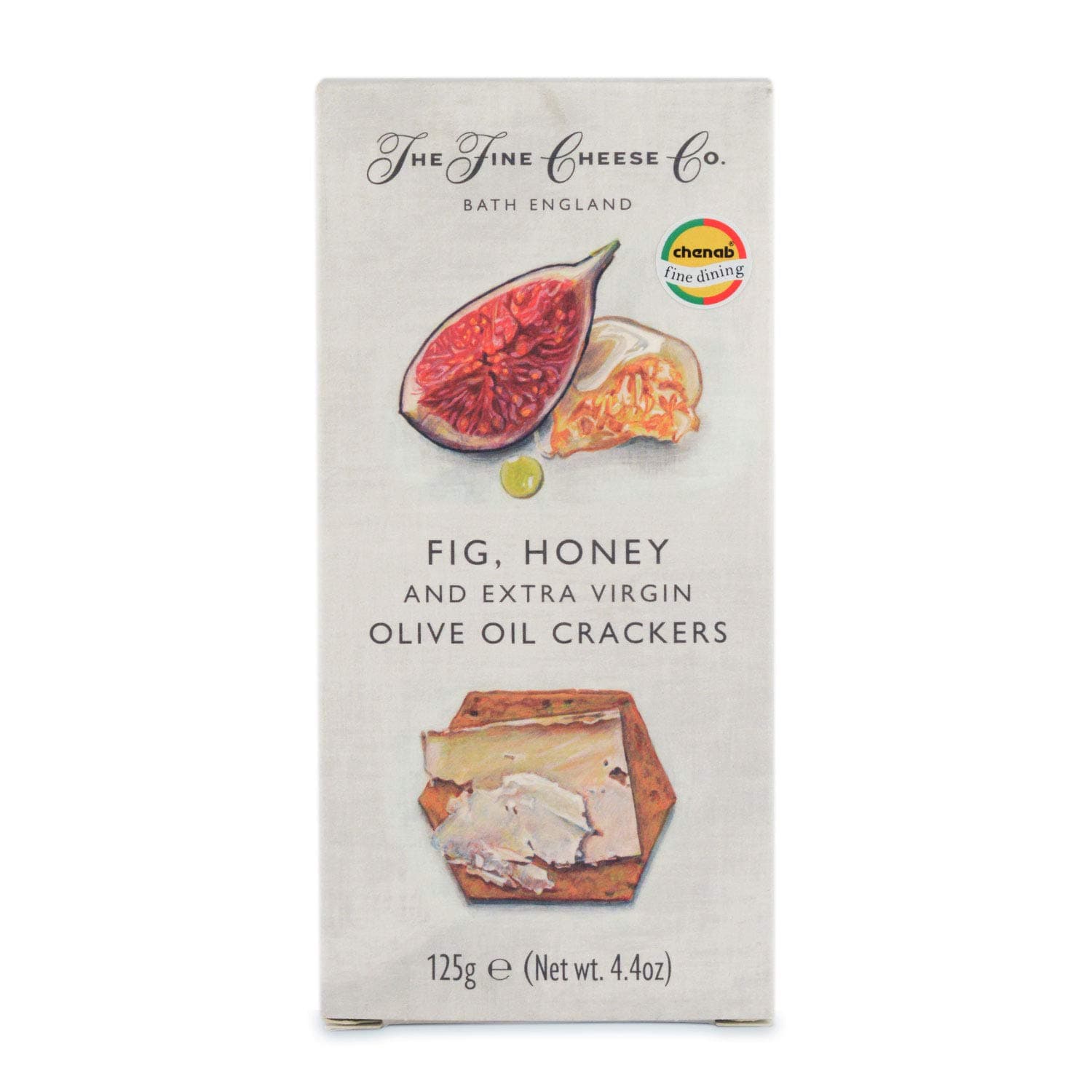 The Fine Cheese Co. Crackers With Fig And Extra Virgin Olive Oil,125G|Product Of Uk |