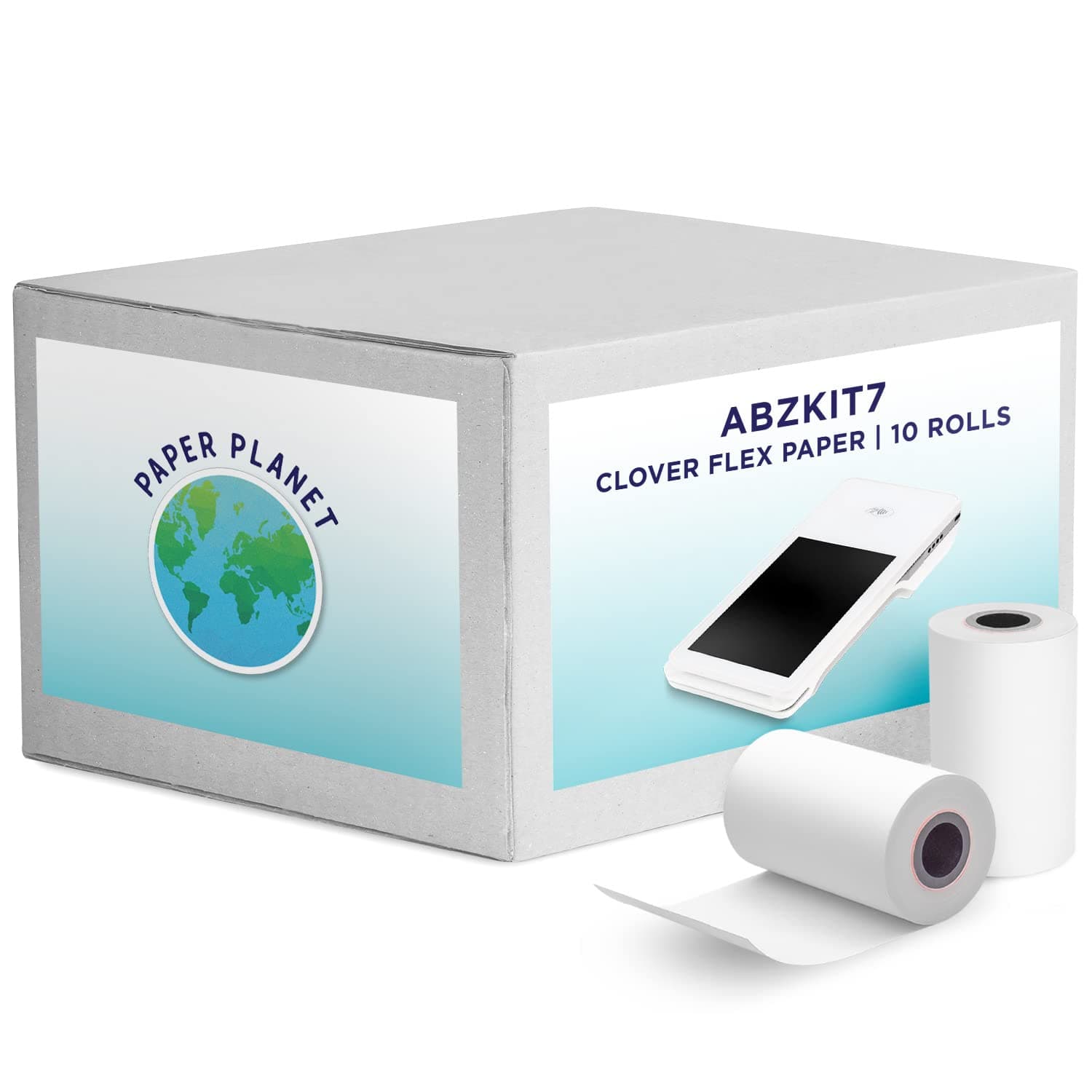 PaperPlanet Thermal Receipt Paper for Clover Flex | Compatible with Clover POS models C400 C401 C403 C405 C406 | 10 Rolls