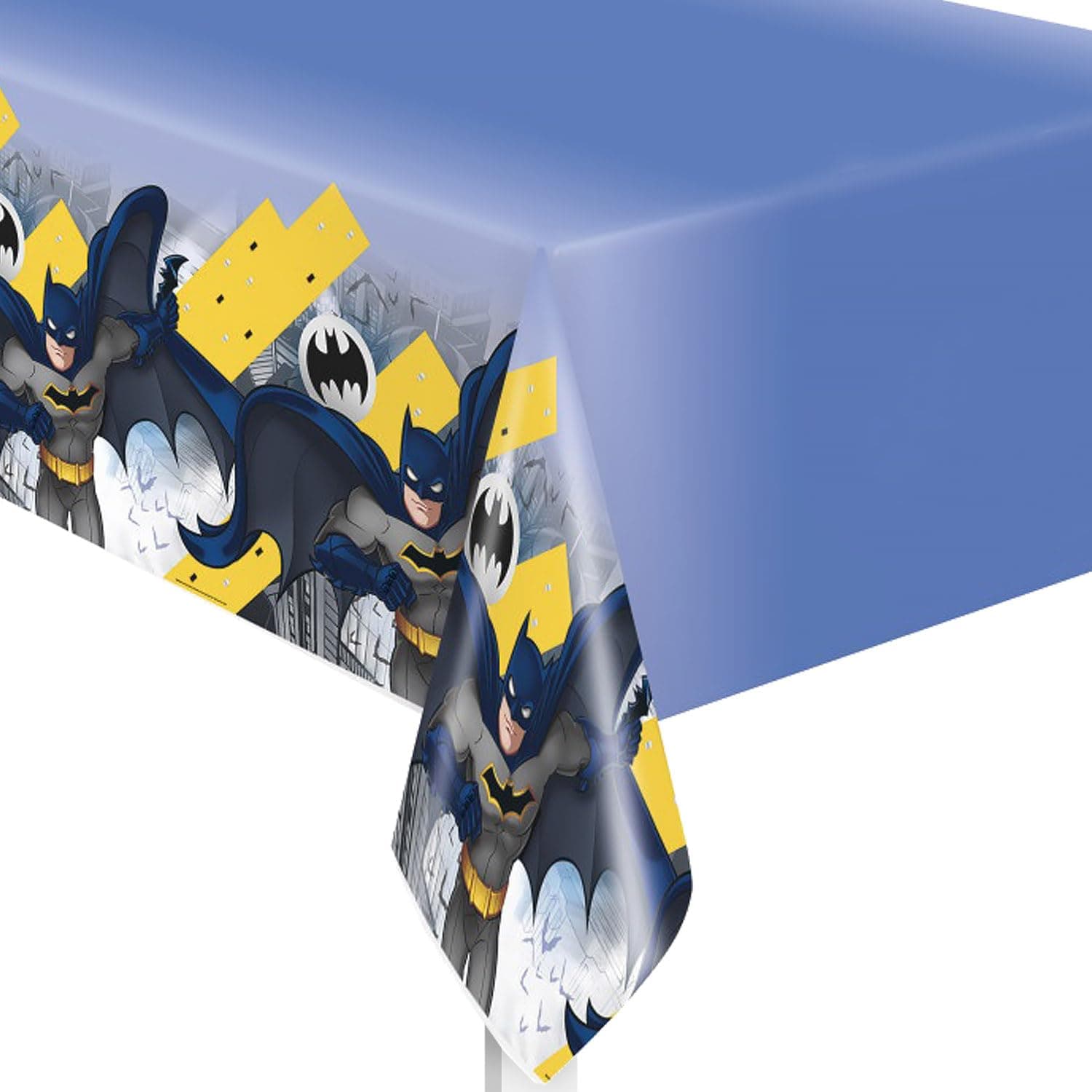Bold & Dynamic Batman Rectangular Plastic Table Covers (137cm x 213cm) - Perfect for Themed Parties - 1 Pc