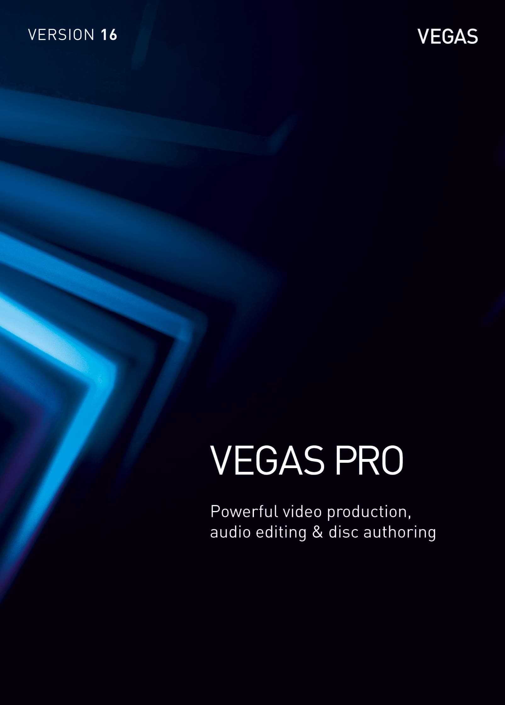 VEGAS Pro|16|1 Device|Perpetual License|PC|Disc