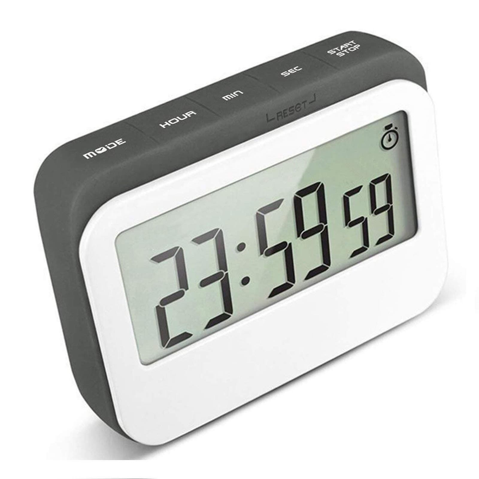 VPAL Digital Kitchen Timer 12/24 Hours Alarm Clock with Magnetic Back and Retractable Stand, Large LCD Display