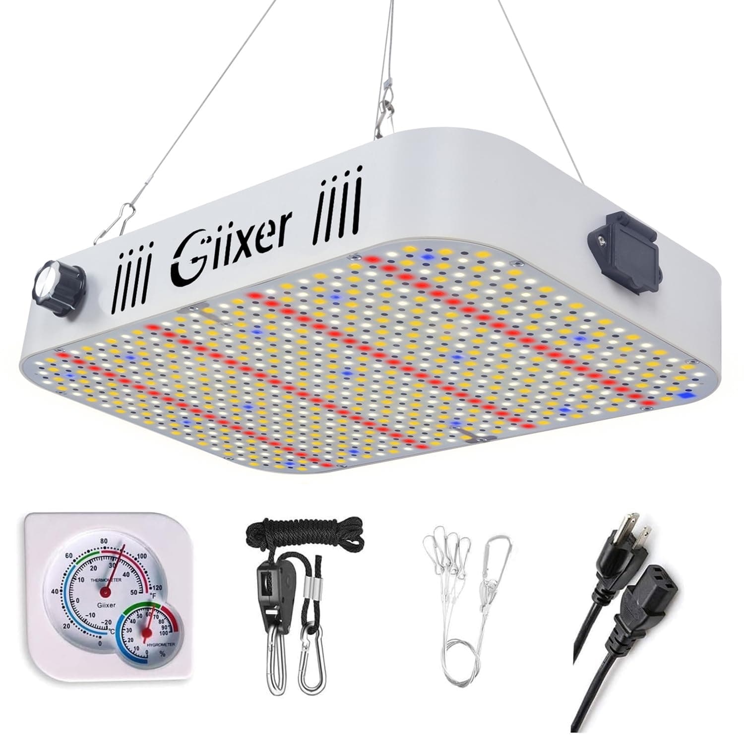 1000W LED Grow Light, Dual Switch & Dual Chips Full Spectrum LED Grow Light Hydroponic Indoor Plants Veg and Flower-1000 watt (10W LEDs 100Pcs)