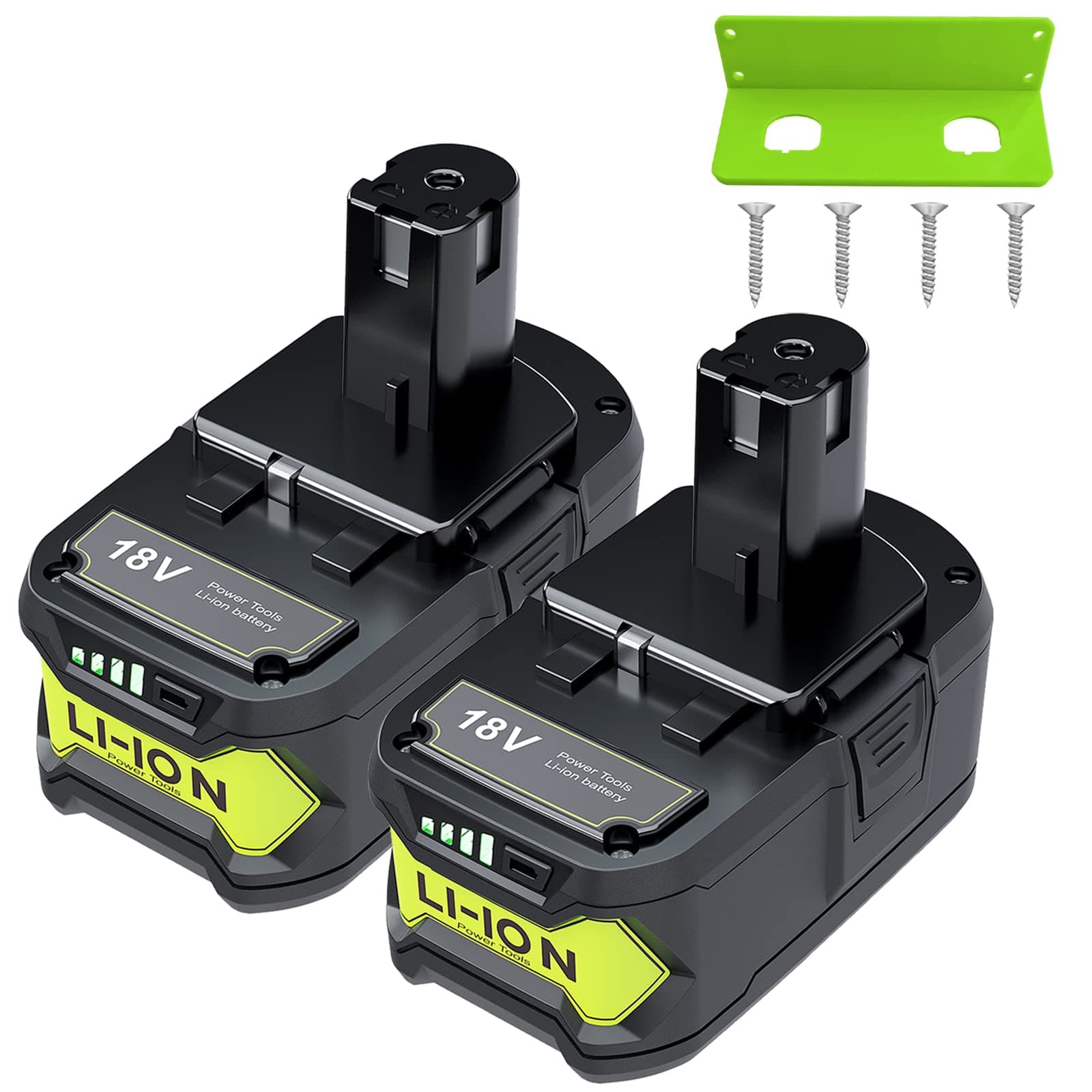Bonadget Upgraded 2Pack 7.0Ah Replacement Battery Compatible with Ryobi 18V Battery for Ryobi 18V ONE+ Lithium-ion Battery P102 P108 P100 P197 P189 P105 P107 P113 18 Volt Ryobi ONE Battery