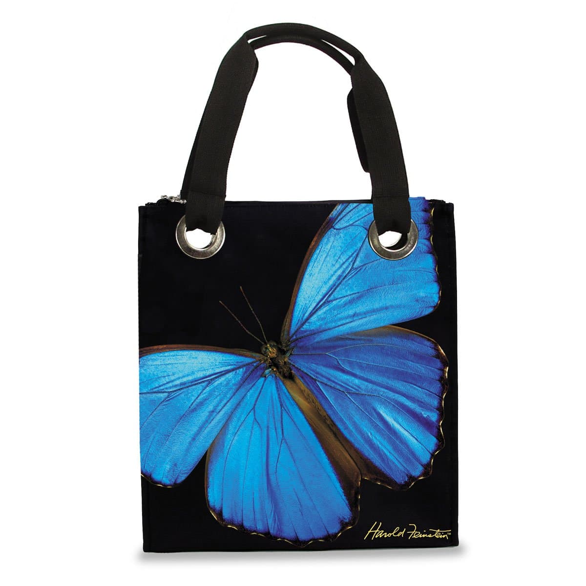 Harold Feinstein Blue Butterfly Modern Medium Tote, Multi, One Size