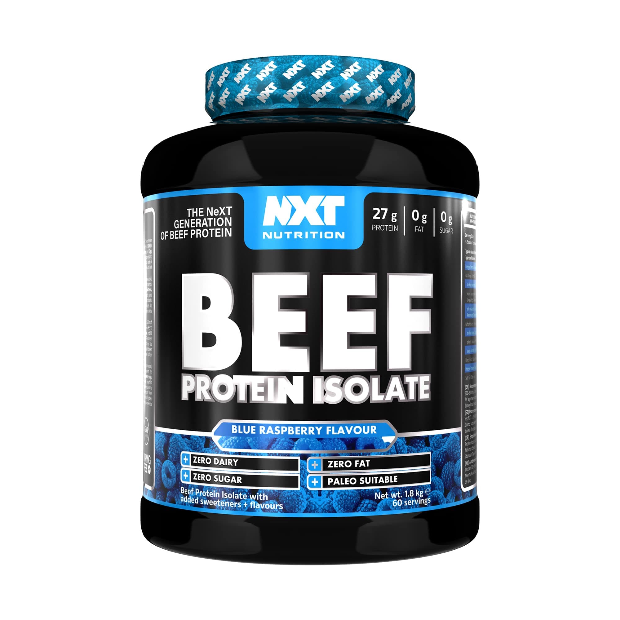 Beef Protein Isolate 1.8kg - Blue Raspberry