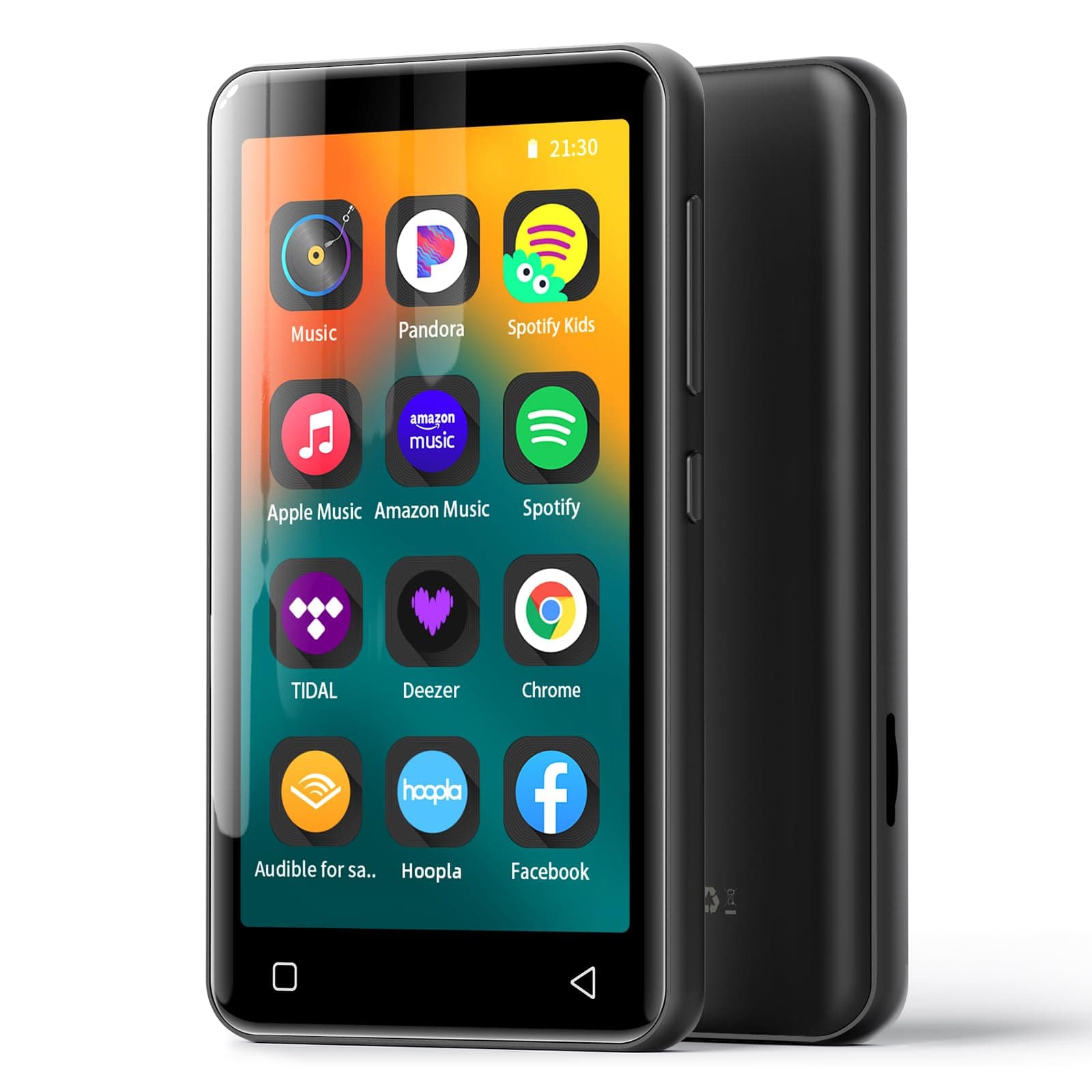 - MP3 Player with Bluetooth and WiFi,MP3 Player with Spotify,Spotify Kids,Audible,Pandora,Amazon Music,4" Music Player MP4 Up to 1TB(80GB,Black)