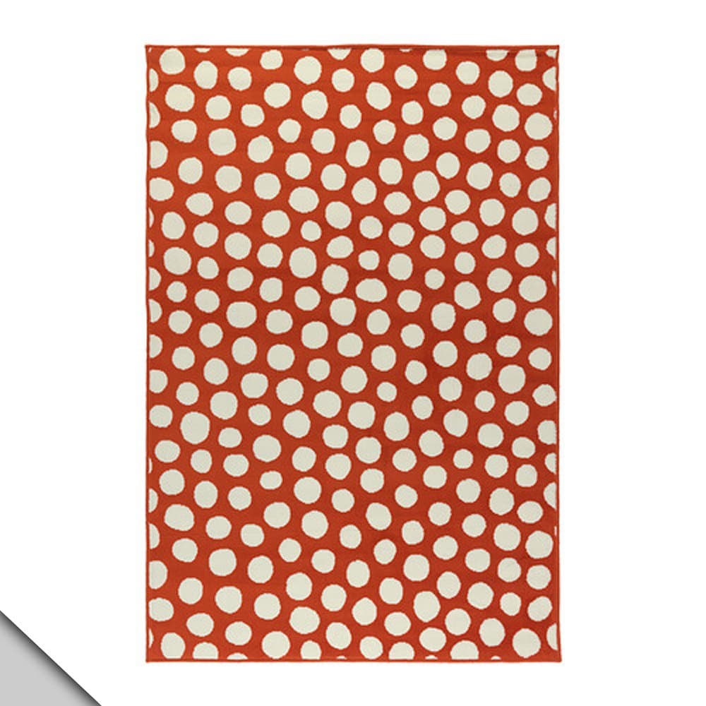 IKEA - ULLGUMP Rug, Low Pile, Orange, White