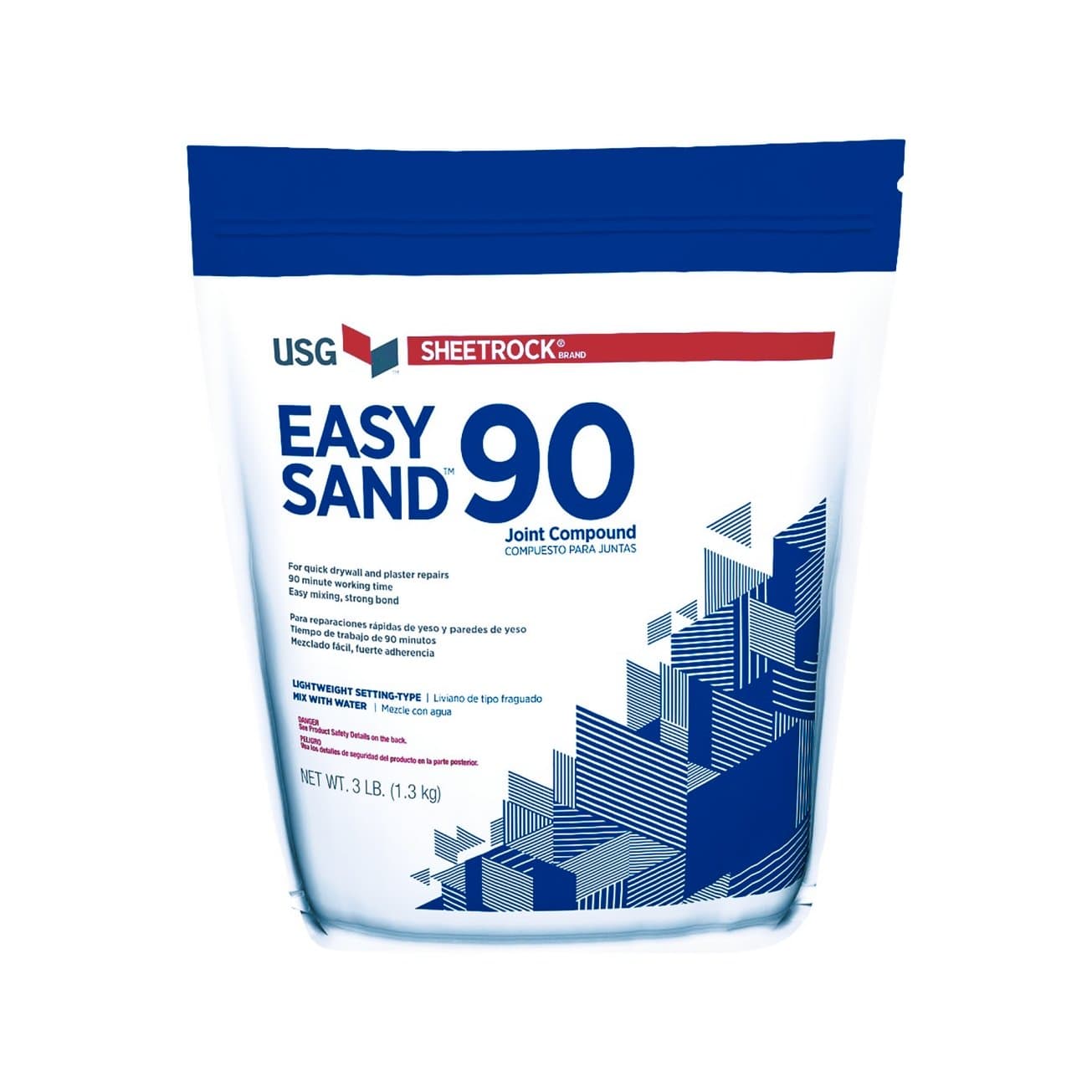 USG Interiors Sheetrock Joint Compound Ez 90min White Low Viscosity Water Resistant Wall Surface Repair Product