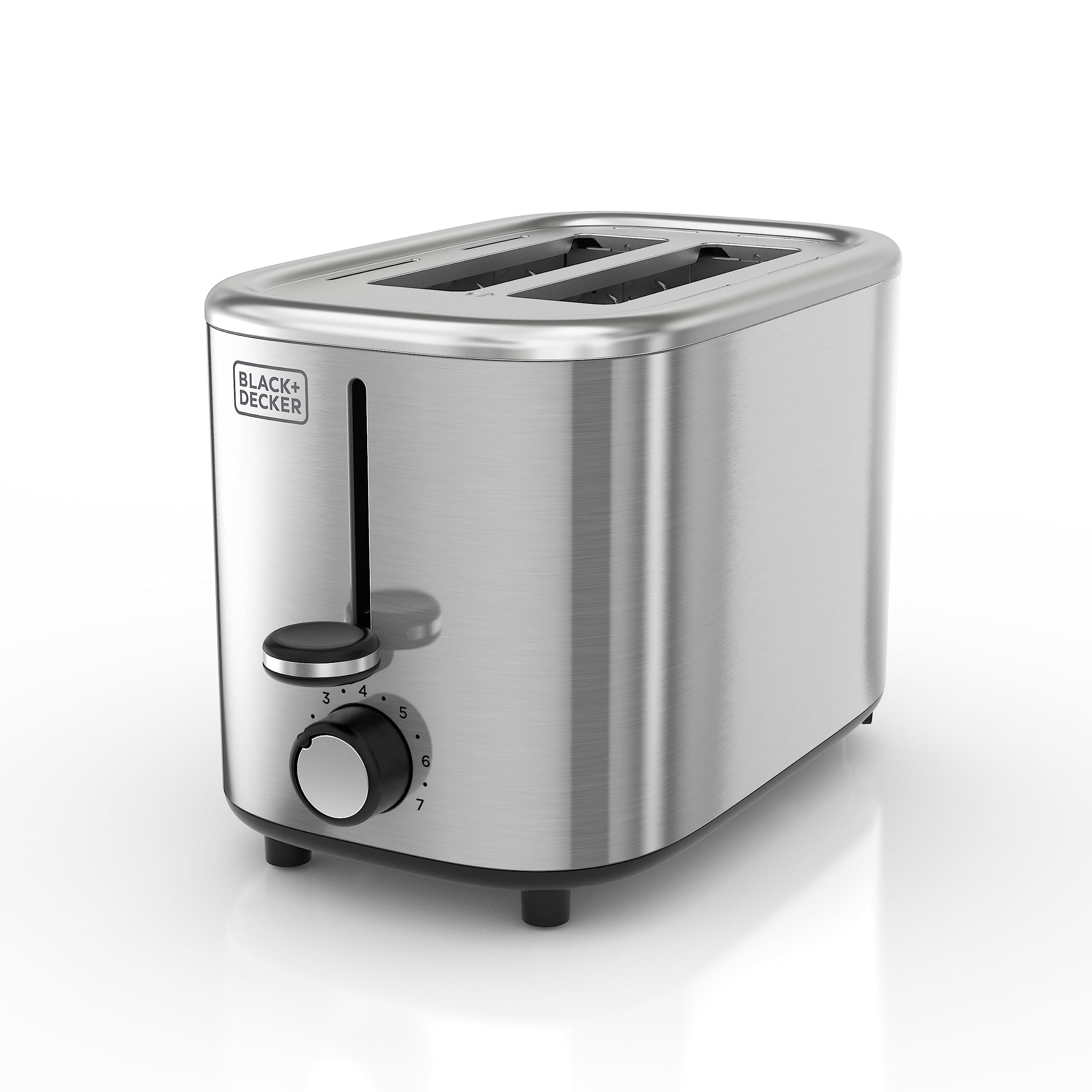 BLACK+DECKER® 2-Slice Toaster with 7 Toast Shade Settings, Extra-Wide Slots for Bagels, Stainless Steel Exterior Finish