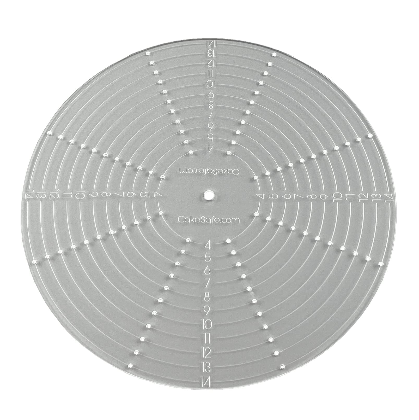 CAKESAFERound Tier Ruler for Cake Decorating – Cake Centering and Dowel Placement Tool for Bakers