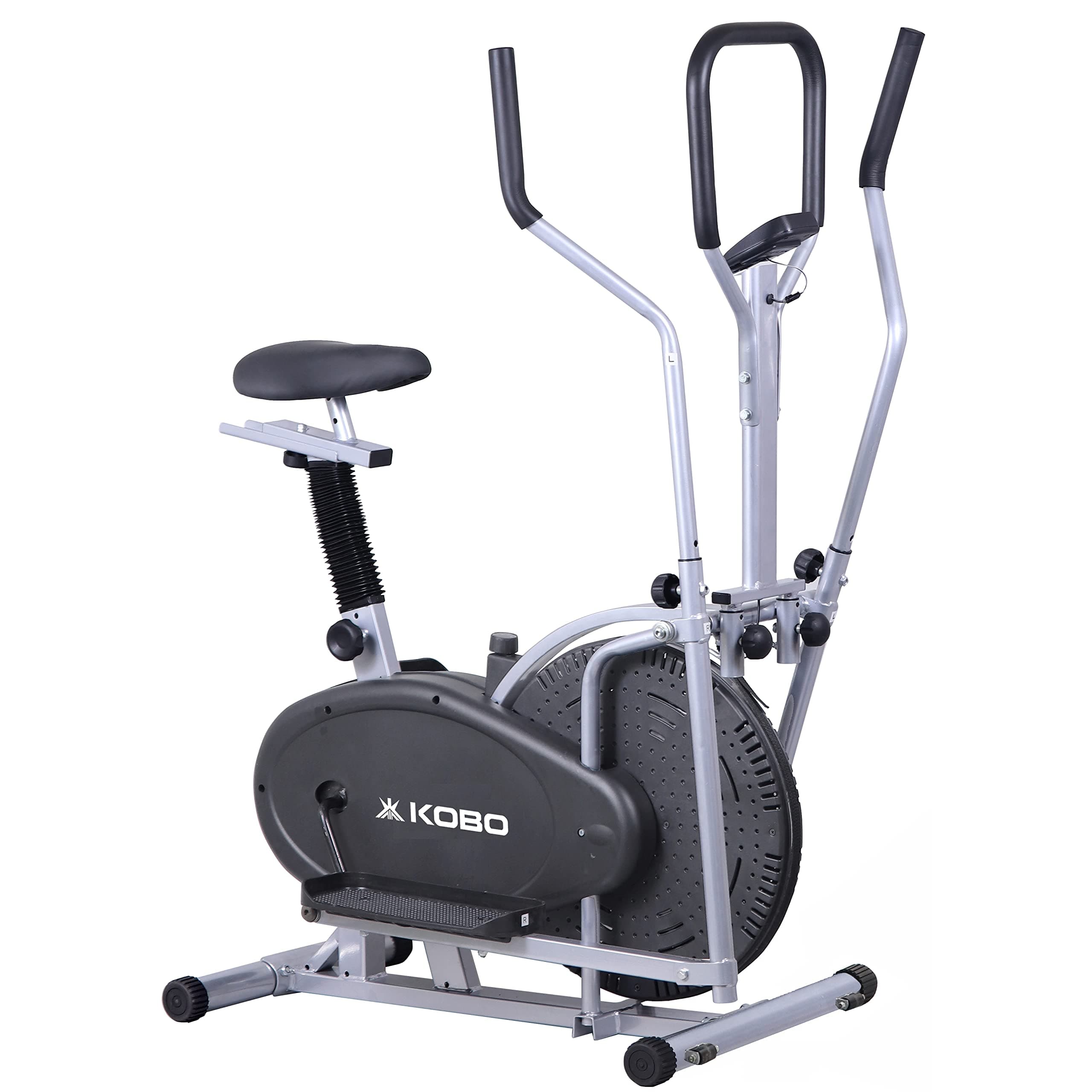 Multi Function 2 in 1 Exercise Bike Elliptical Trainer with Cycling, Cross Trainer