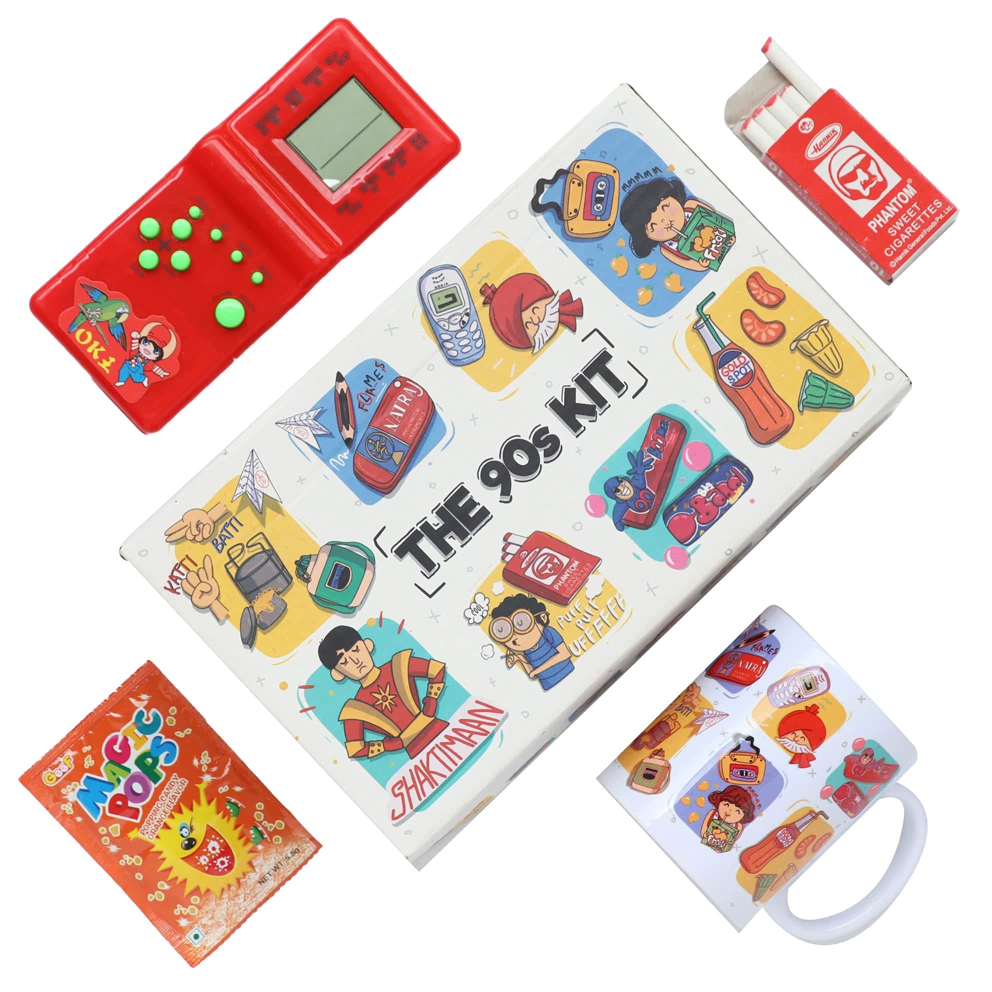 Oye Happy - The Nostalgic 90s Kit - Gift Hamper for 80s - 90s Born/Siblings/BFF on Birthday/Friendship Day