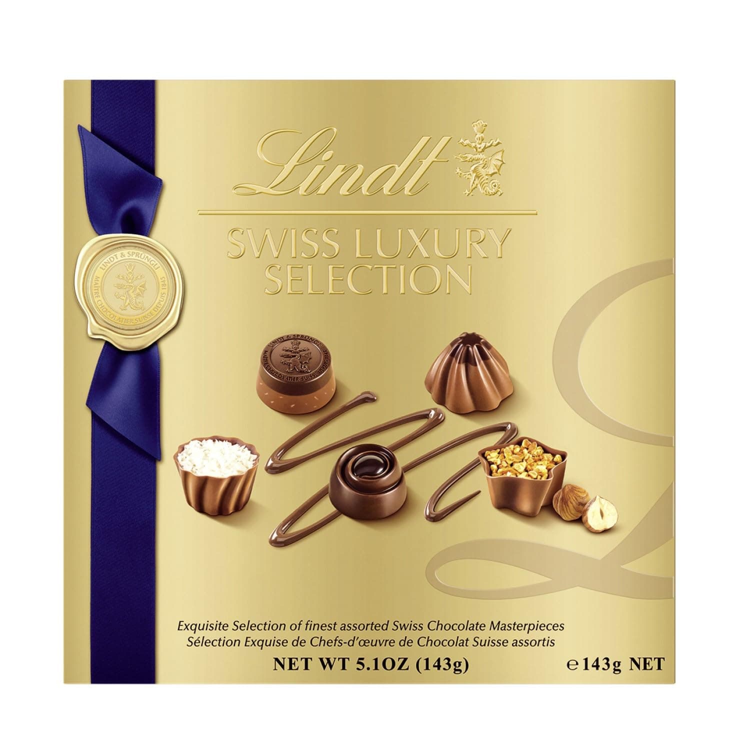 Lindt Swiss Luxury Selection Deluxe Assorted Chocolate 143g