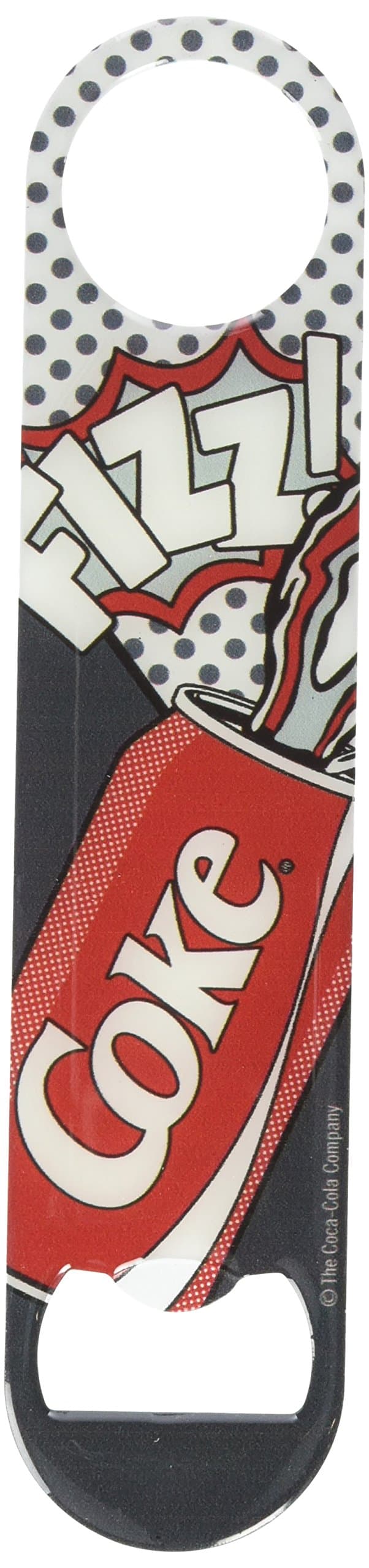 Coca-Cola "Pop Fizz" Flat Bottle Opener, Red