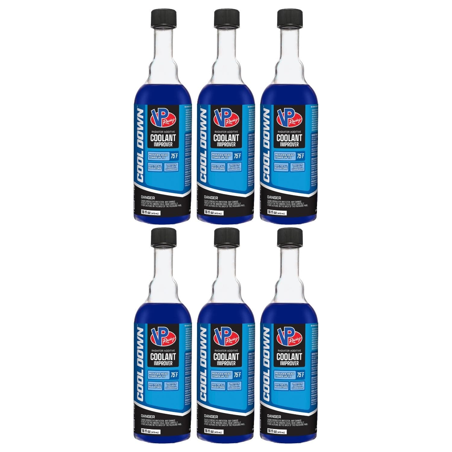 VP Racing Fuels 2085 Cool Down Coolant Performance Improver, 16 Ounces (6 Pack)