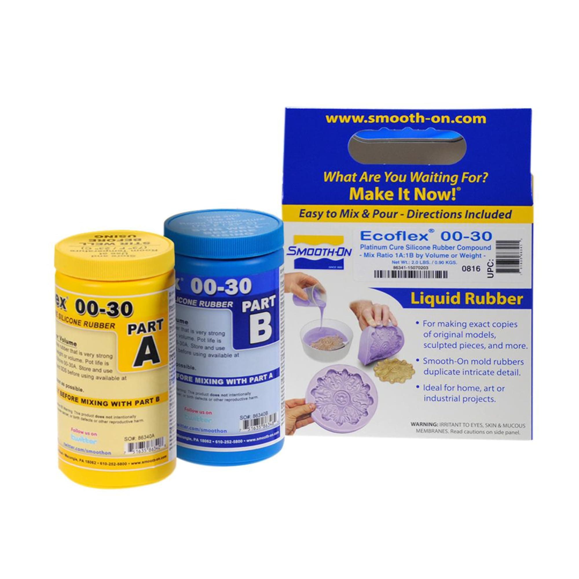 Smooth Ecoflex 00-30 Soft Platinum Silicone Liquid Rubber Trial Unit