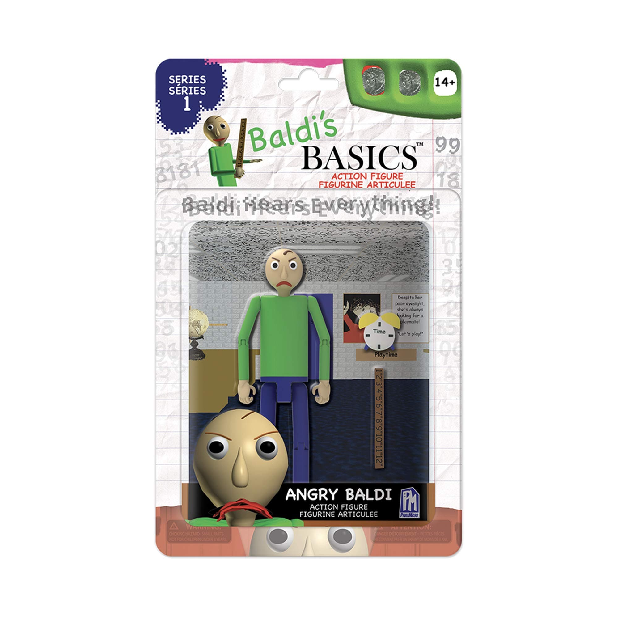 Baldi's Basics 5" Action Figure (Angry Baldi), Multicolour