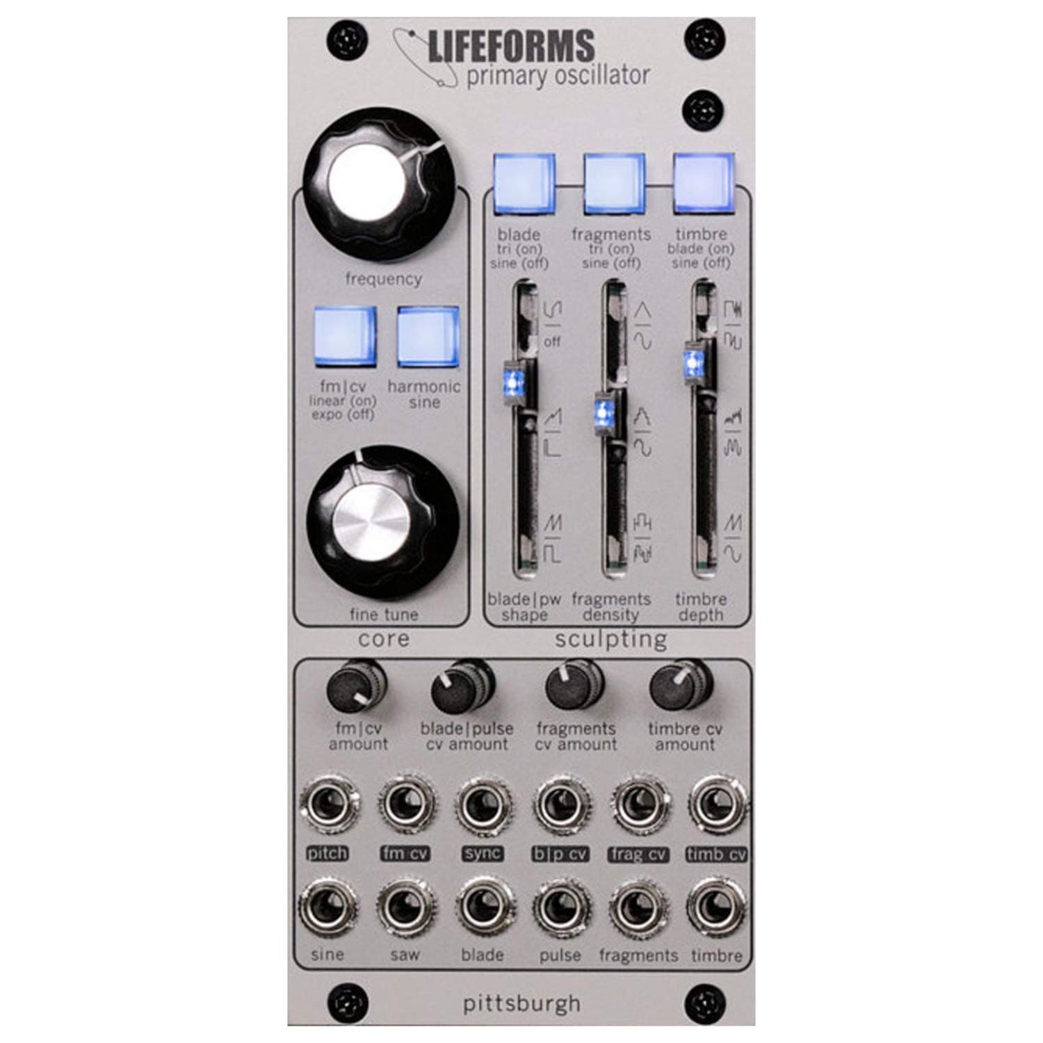 Pittsburgh Modular Lifeforms Primary Oscillator Eurorack Synth Module
