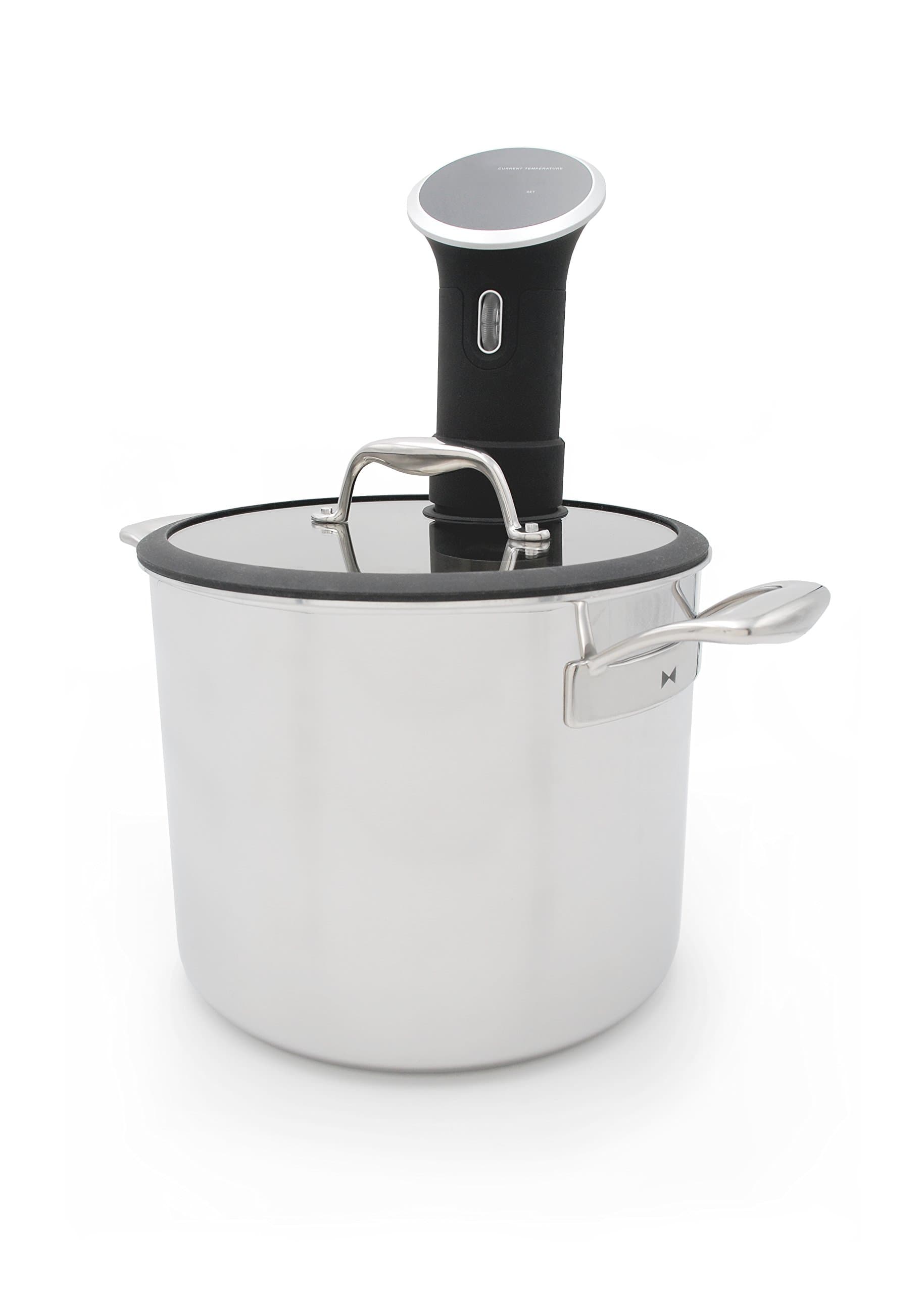 Tuxton Home Chef Series Sous Vide Pot, 9.8-Quart, Silver