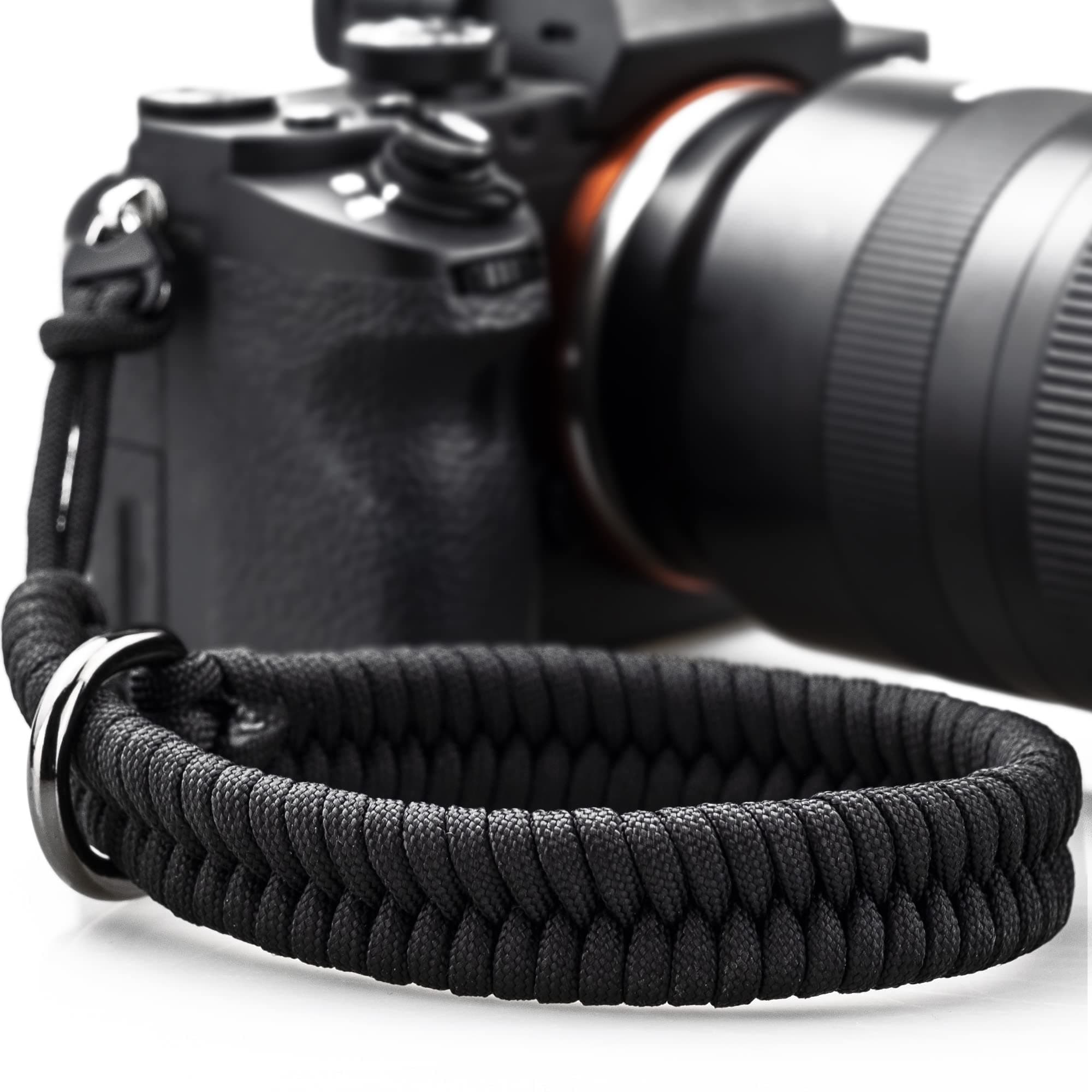 AQAREA Camera Wrist Strap for DSLR Mirrorless Camera, Quick Release Camera Hand Strap with Safer Connector(Black)