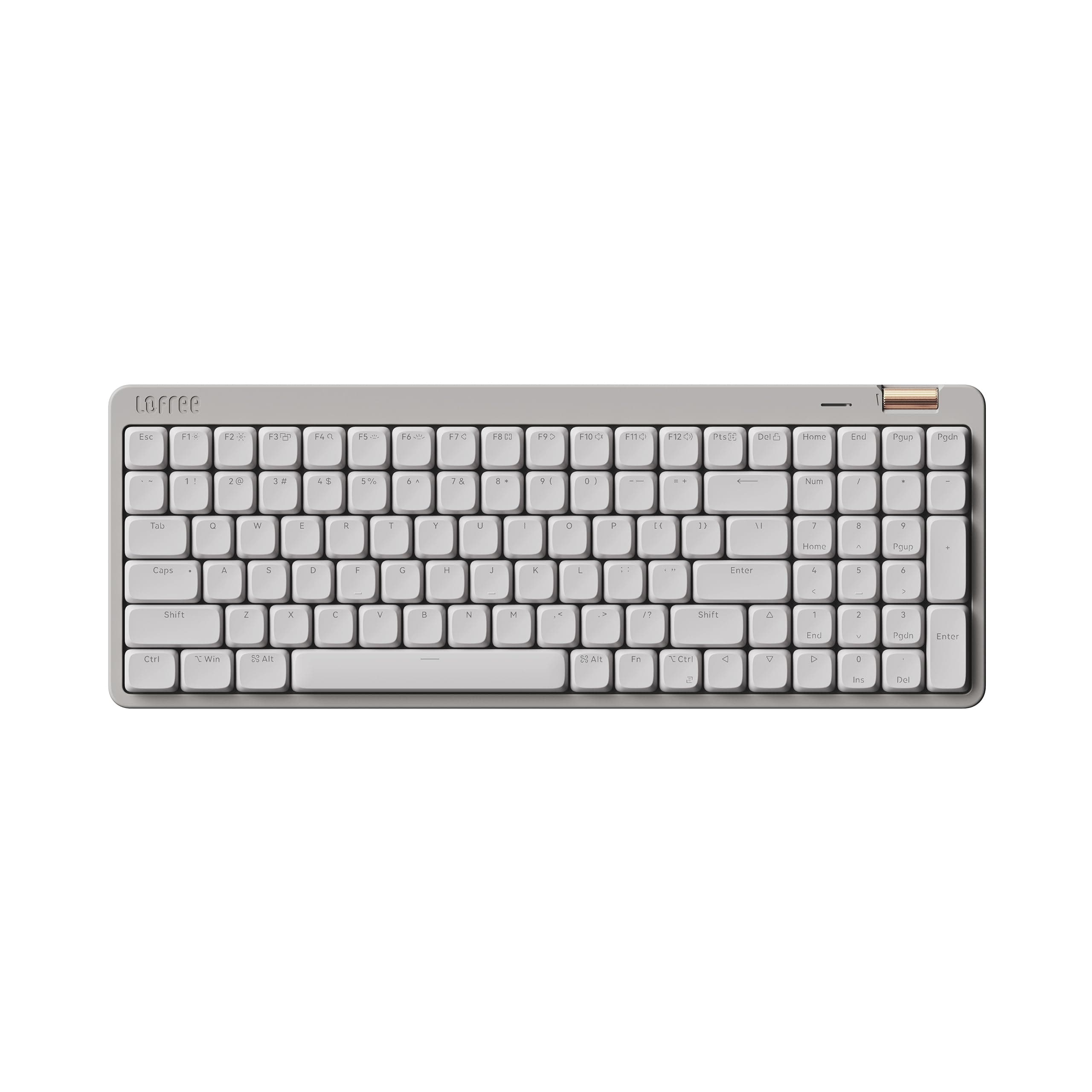 LOFREE Flow Lite 100 Keys Low Profile Mechanical Keyboard, Swappable Rechargeable Wireless Keyboard with 2.4G Receiver, Bluetooth and Wired Connection for Windows, Mac/Spector Linear Switches (Marble)