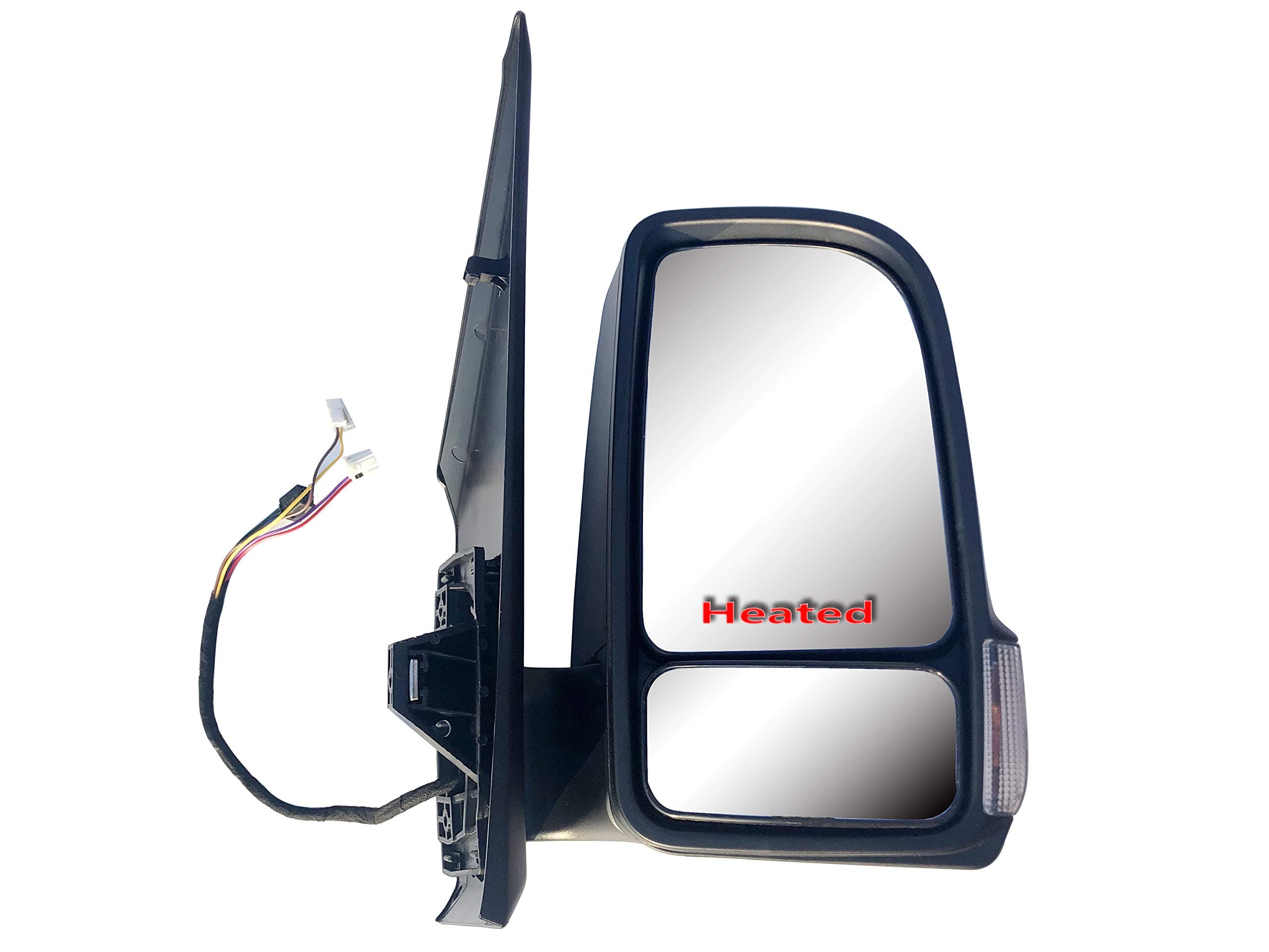 Replacement Passenger Right Side Mirror with Power Folding Heated and Signal Light Fit Mercedes Sprinter and Frightliner Sprinter 2019-onward