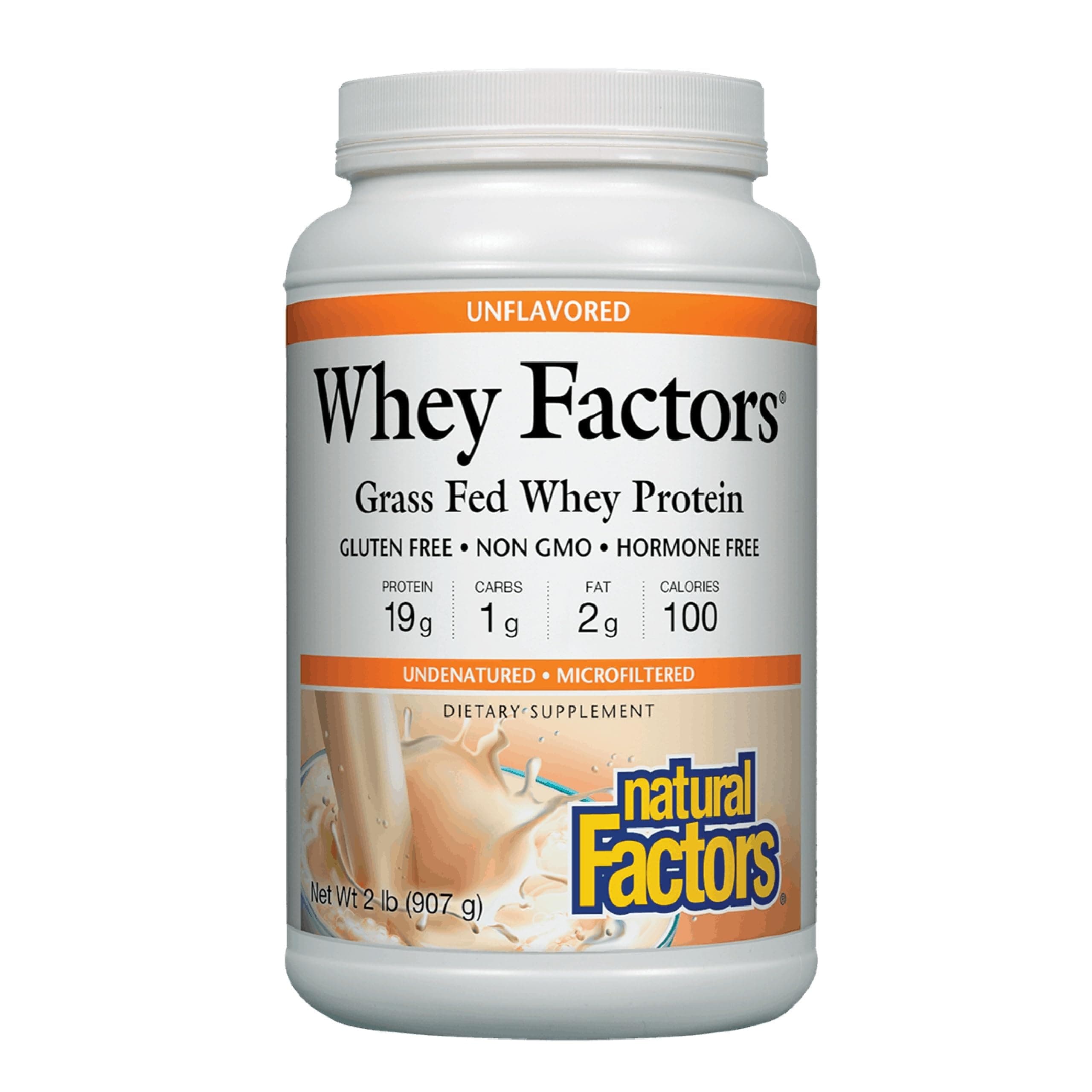 Whey Protein, Unflavored, 2lbs, 72467