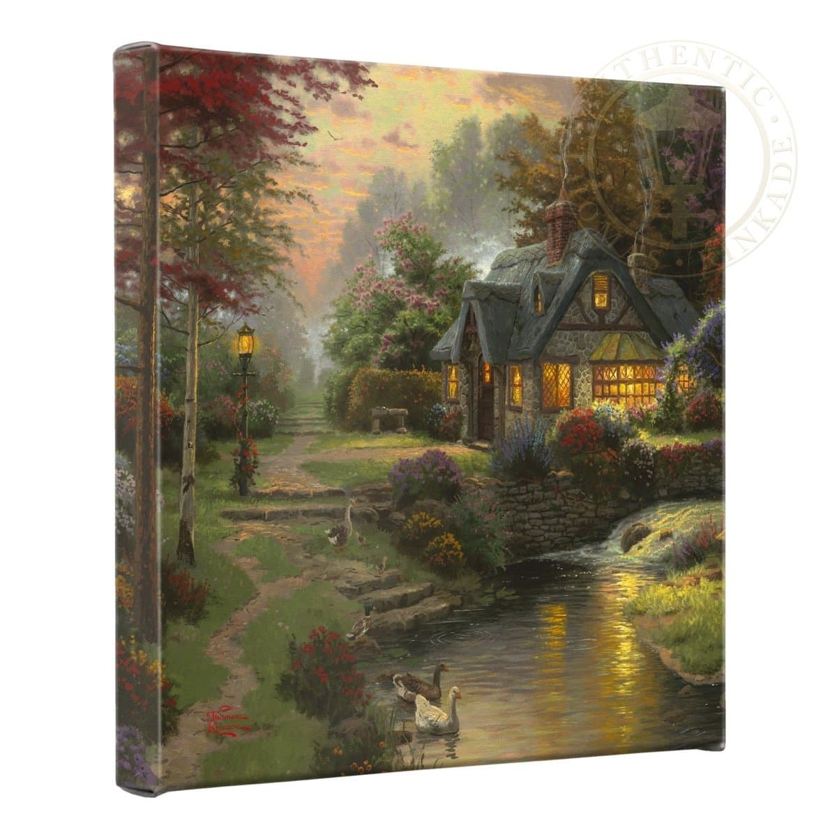 Thomas Kinkade Stillwater Cottage Gallery Wrap Canvas