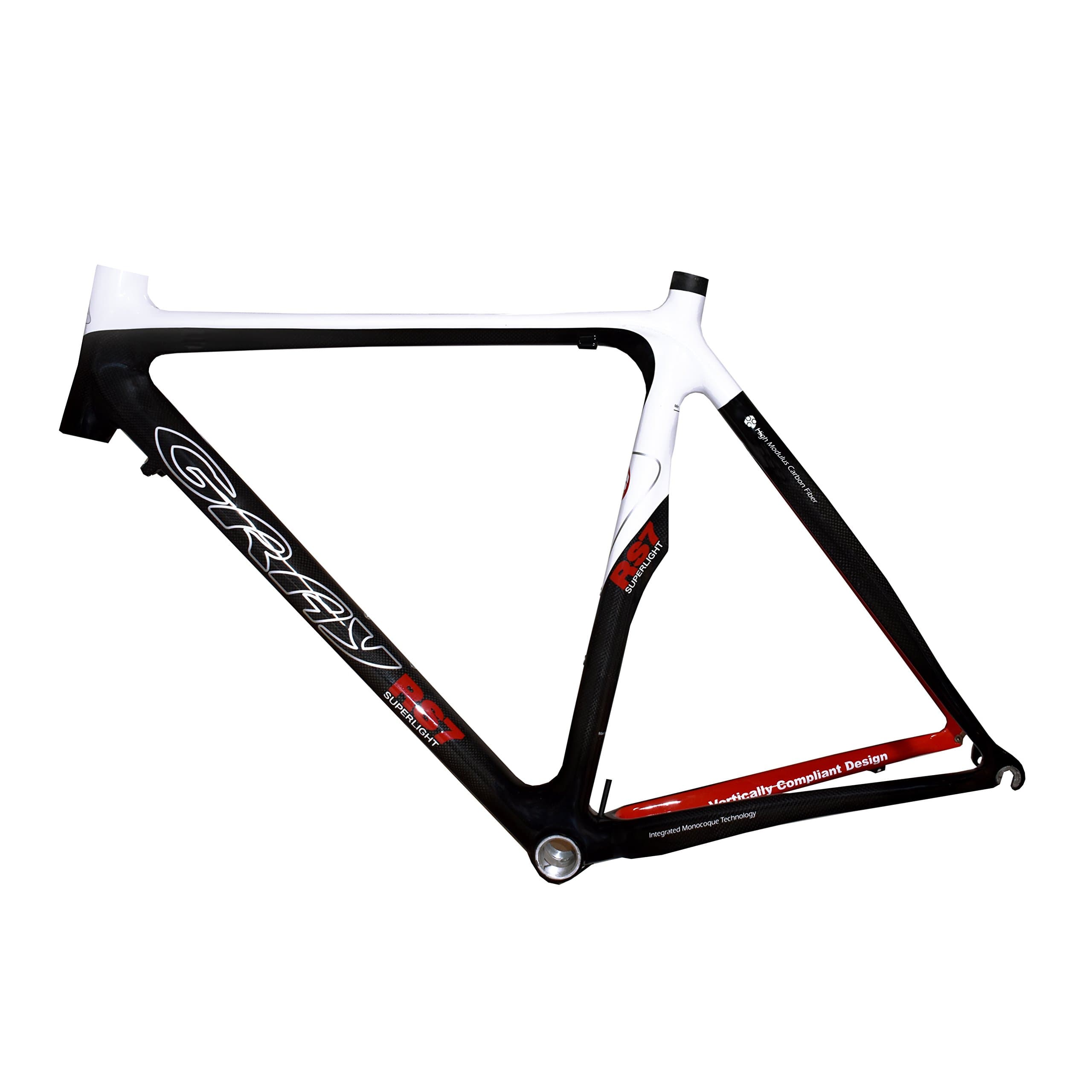 Gray RS7 Carbon Road Bike Frame Set
