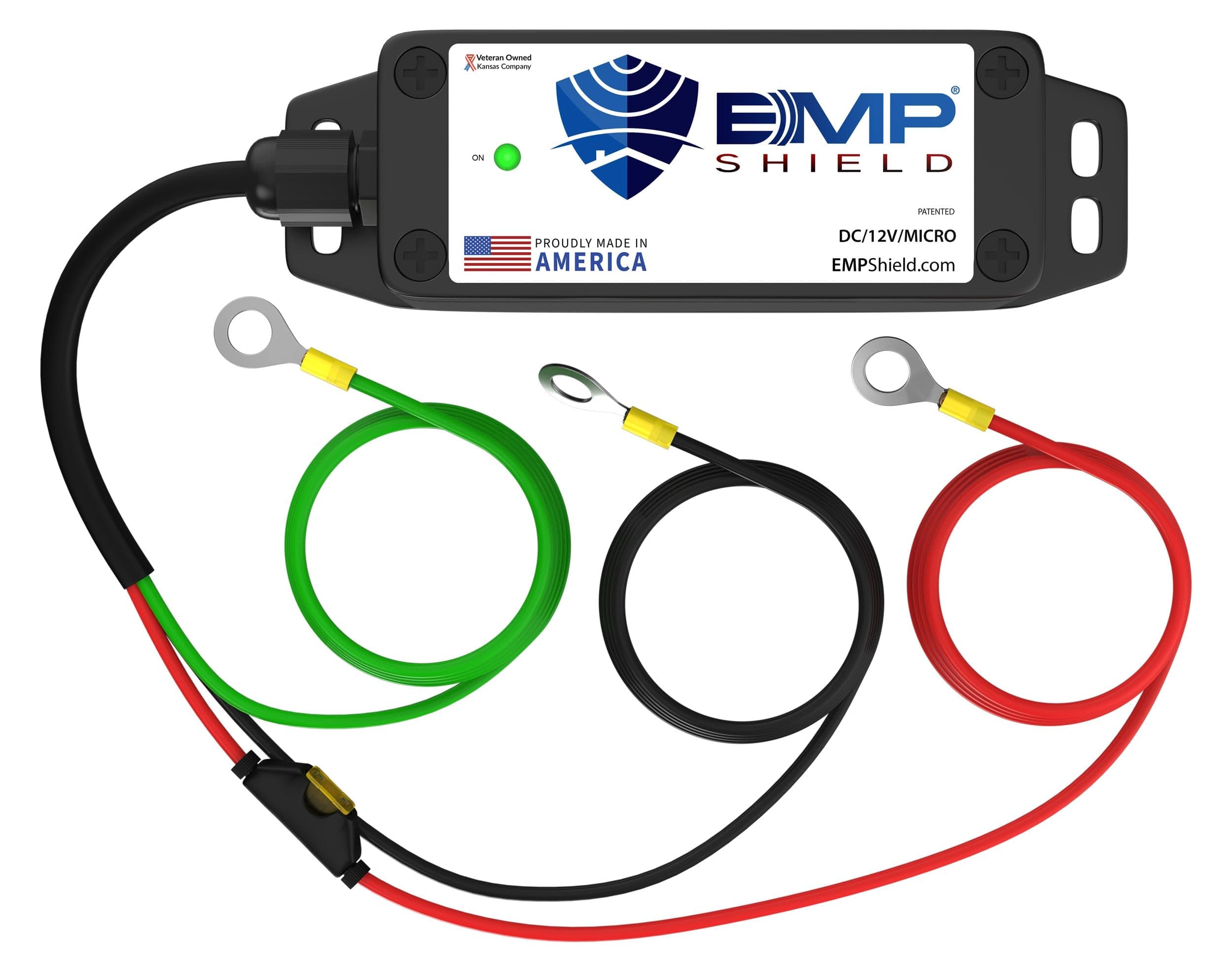 EMP Shield Micro - Vehicle EMP Protection 12 Volt DC for Car, Truck, and Motorcycle (DC-12V-Micro) Lightning, Solar Flare, CME (coronal mass ejection) and Lightining Surge Protection