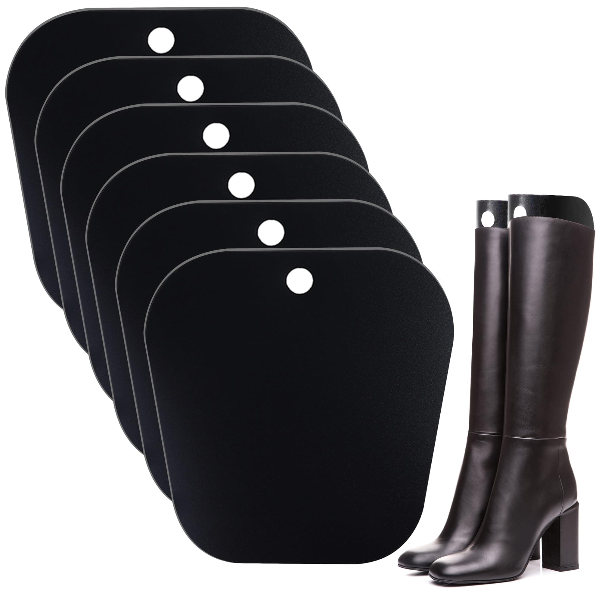 6 Pack (3 Pairs) Reusable Boots Tall Support Boot Shapers Form Inserts for Preventing Bending and Creasing