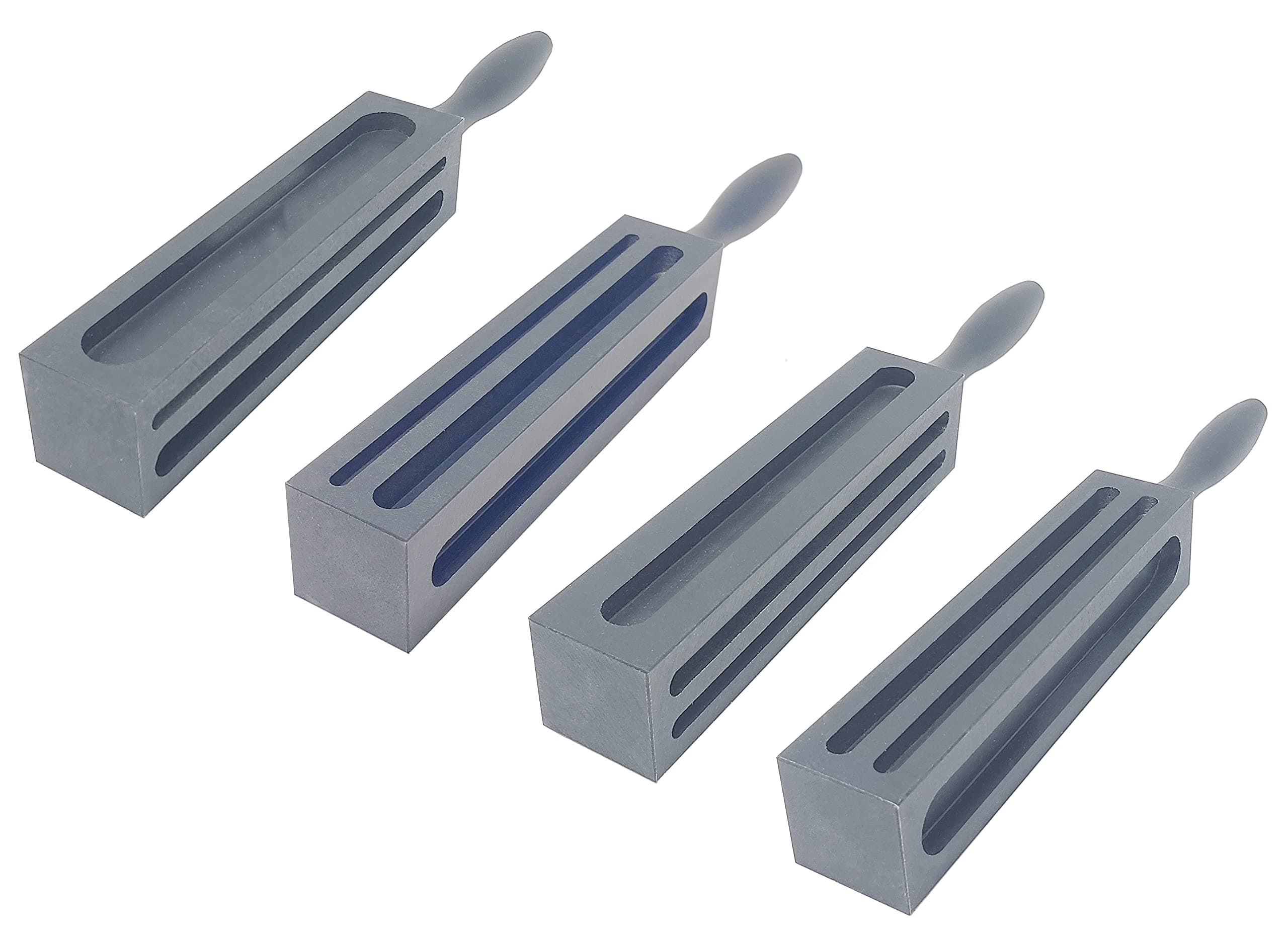 Ingot Mold Four Sided Gray Cast Iron Ingot Mold for Wire Crucible for Melting Casting Refining (Size 1)