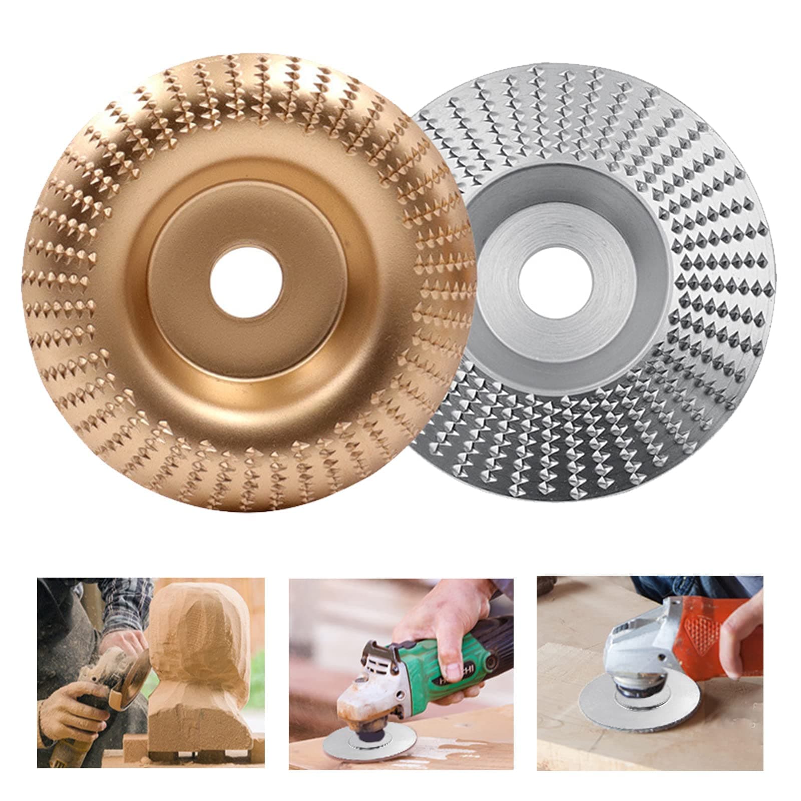 Wood Carving Discs, For Angle Grinder Grinding Wheel Disc Rotary Flat Shaping Abrasive Bore 16mm Woodworking Tools, Abrasive Disc Wood Carving Tools