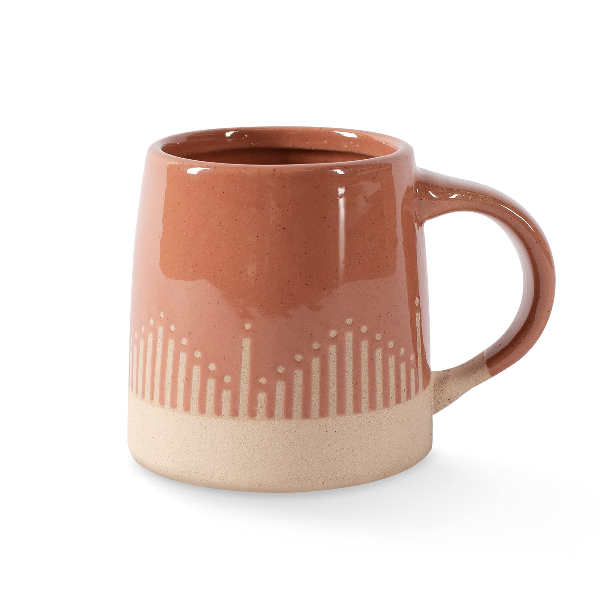 FRINGE STUDIO Desert Mountain Stoneware Mug, 1 Count (Pack of 1), Terra Cotta