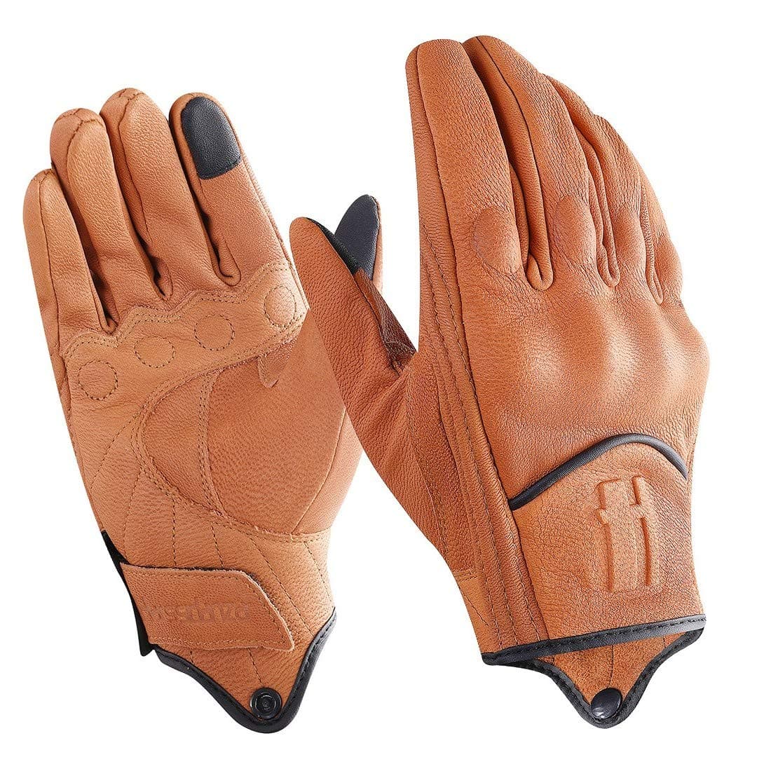 Leather Motorcycle Gloves for Men Touchscreen GM028