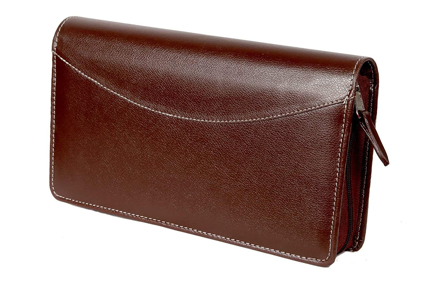 Sukeshcraft Multiple Cheque Book Holder PU -22 Slots (Combo Brown), Coffee Brown, M, Modern