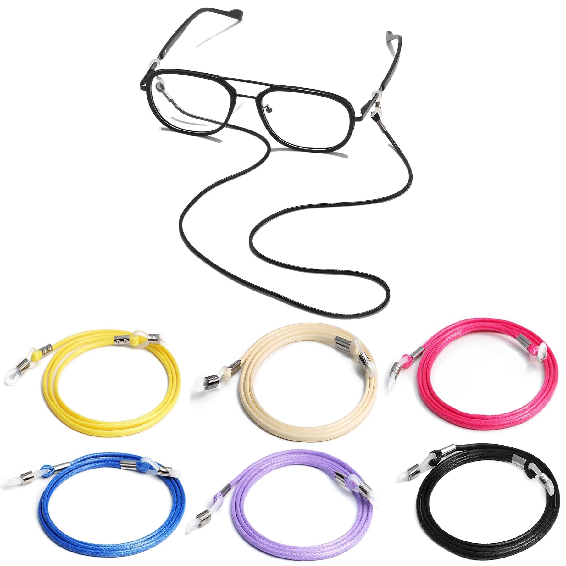 Glasses Strap,Securely Keep Your Eyeglasses Around Your Neck, Practical Sunglasses Holder Strap for Men Women