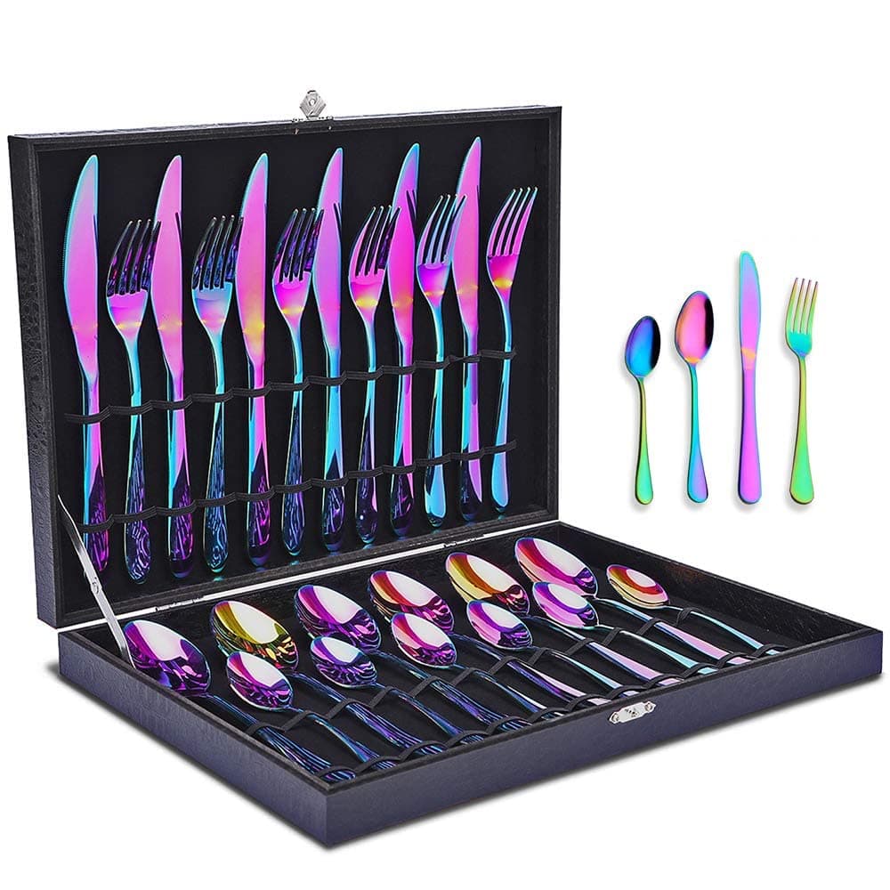 Rainbow Silverware Set