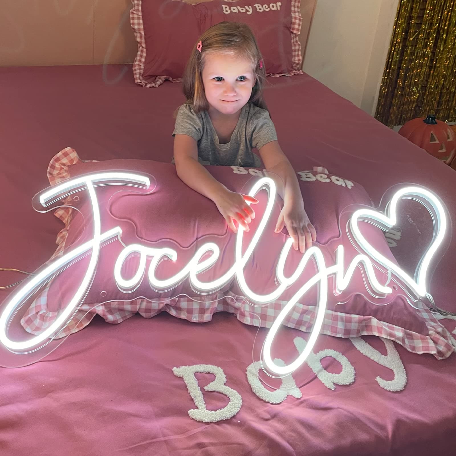 Large Custom Neon Signs for Wall Decor, Dimmable Neon Name Sign Personalized for Bedroom, Name Light up Sign for Dorm Wedding Backdrop Birthday Party Gift Beauty Bar Business Logo