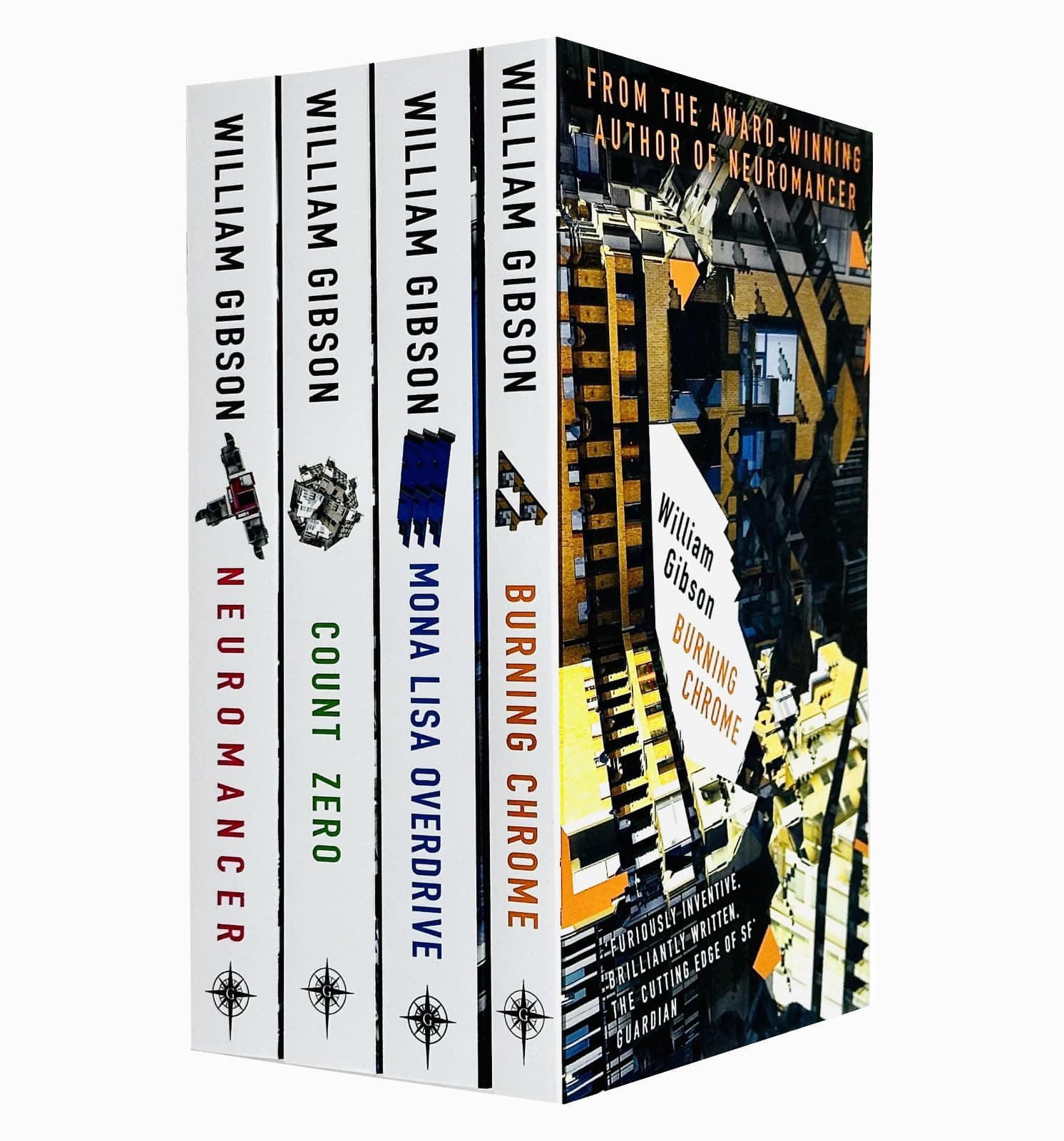 William Gibson Neuromancer Trilogy Collection 4 Books Set Pack Count Zero...