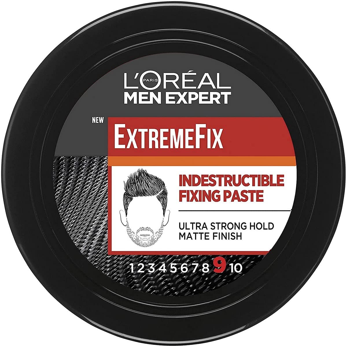 L'ORÉAL Paris Men Expert Hair Style Paste, Extreme Fix Extra Strong Hold Hair Product Invincible Paste