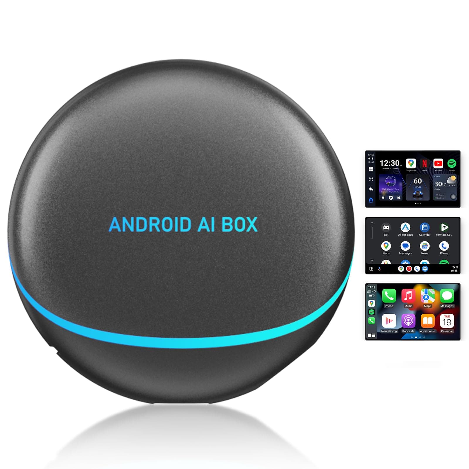 Magic Box Streaming Device For Car, 3-In-1 Carplay Ai Box, 5Ghz Wifi Wireless Android Auto & Adapter, Mgic Youtube, 8Gb+128G Car Hdmi Output