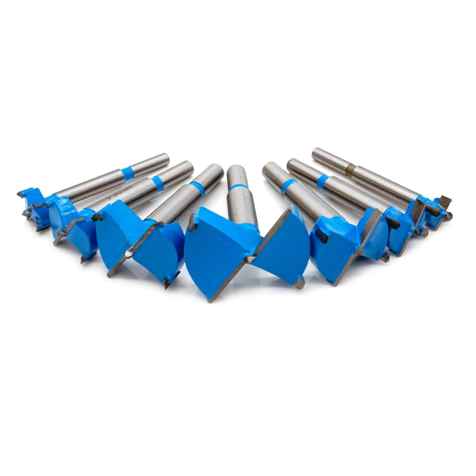 7PCS Forstner Drill Bits Set, 15mm 20mm 25mm 30mm 35mm 40mm 50mm HSS Woodworking Hinge Boring Hole Saw Wood Cutter Drilling Wood Plastic Plywood