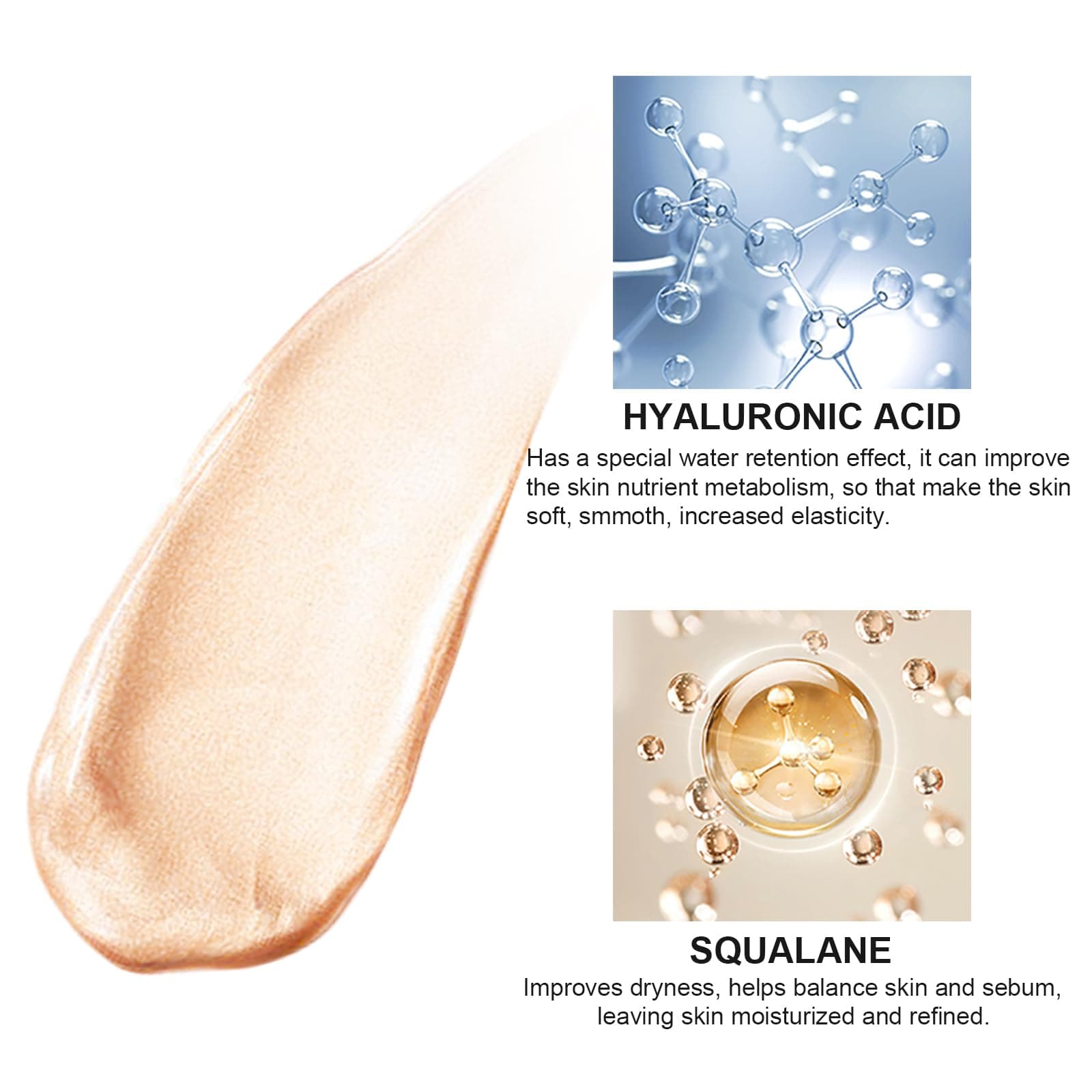 Natural Glow Liquid Filter Makeup, Longwear Face Luminizer, Complexion Booster For Any Part of the Body, Liquid Highlighter with Brush Kit, Infused Hyaluronic Acid, 1.06 fl oz (#02 FAIR/LIGHT)