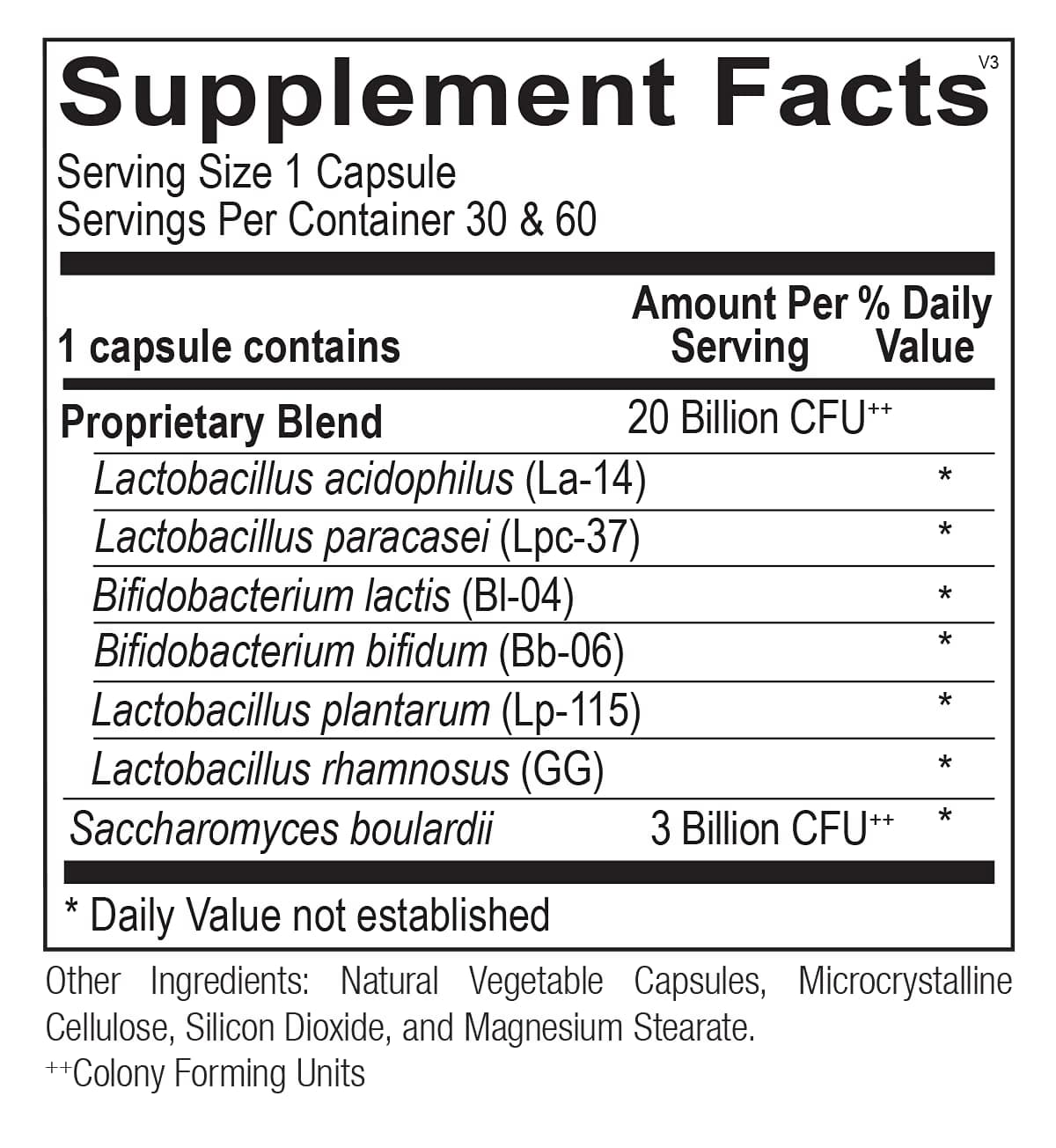 Ortho Molecular Products Biotic Capsules (30ct)