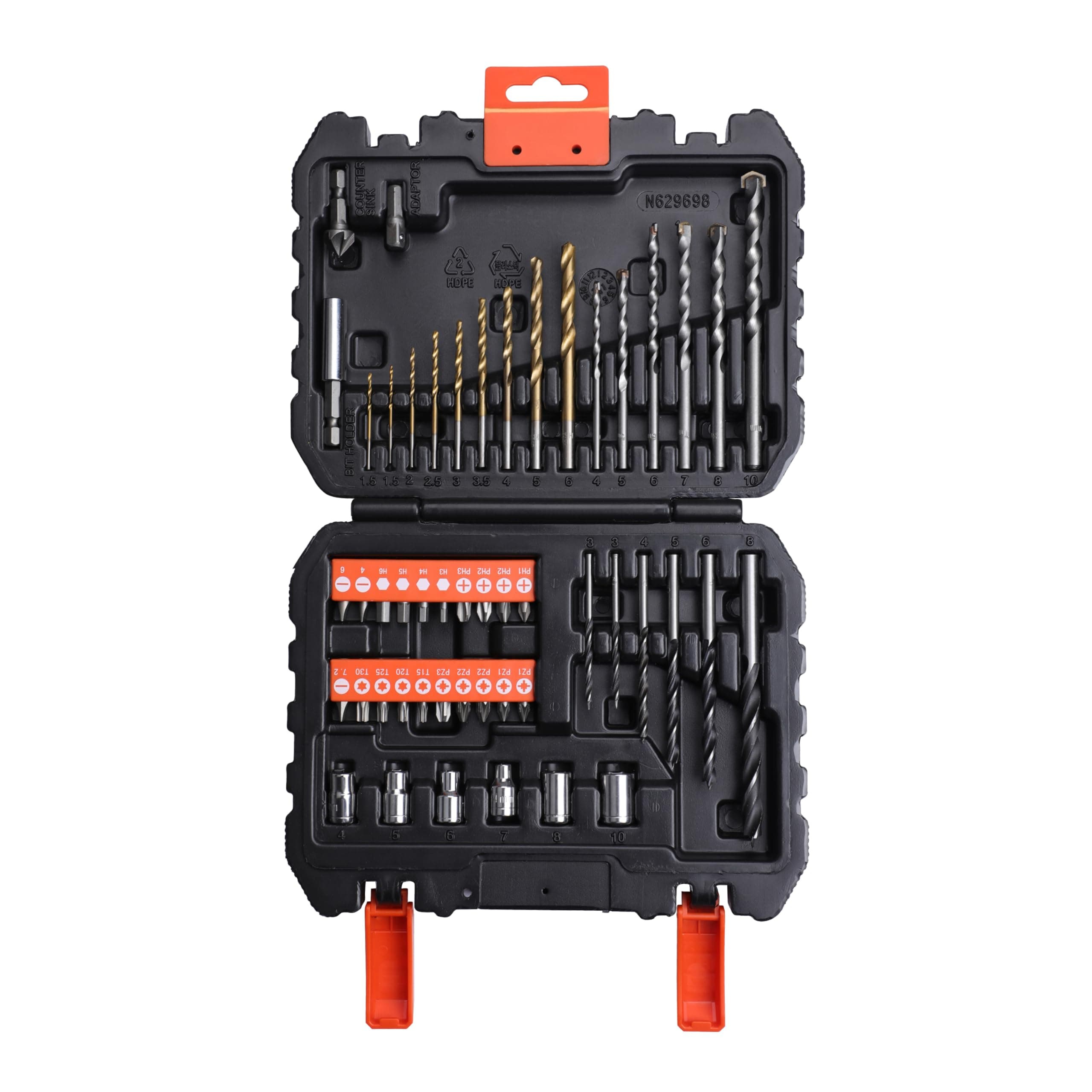 Black & Decker + A7188 Drill and Screwdriver Bit Set 50-Piece