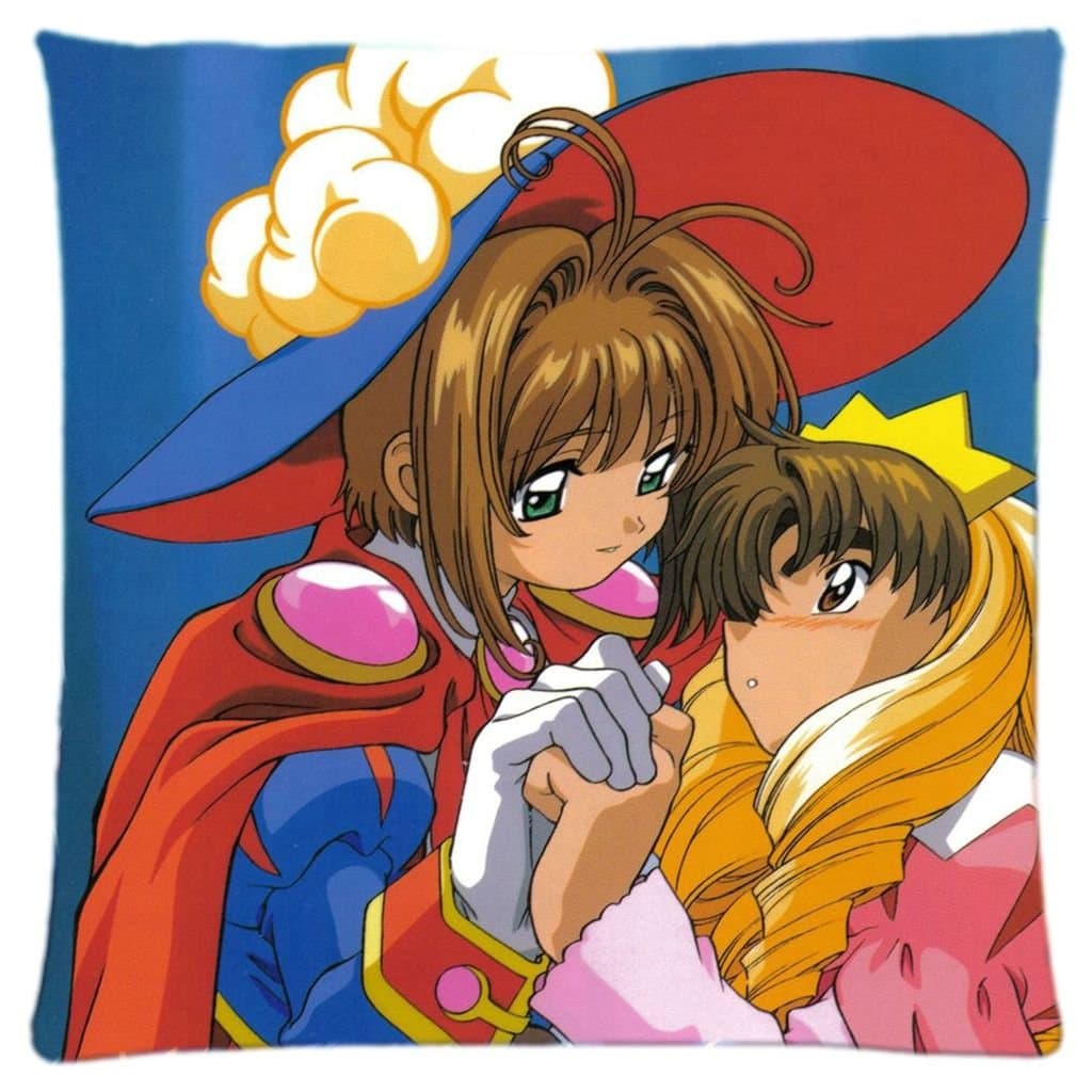 Sakura Avalon & Syaoran Li Custom Throw Square Pillow Case 18x18 inch Creative Personalized Pillowcase Bedding Pillow Slips - Listting One